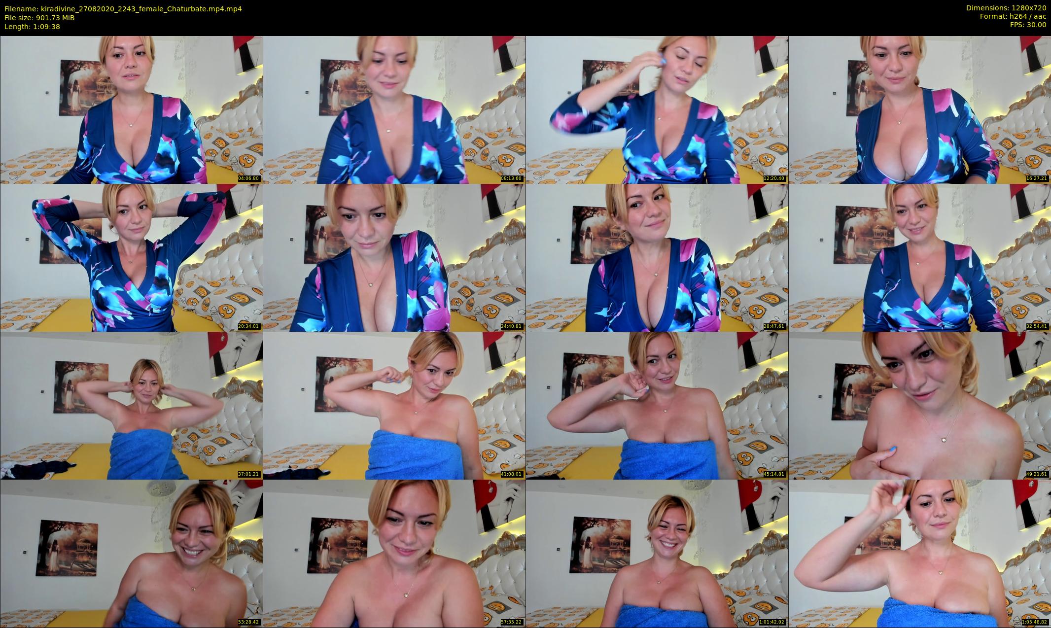 kiradivine — 70 minute Chaturbate female cam show recording, 720p, Aug 27, 2020