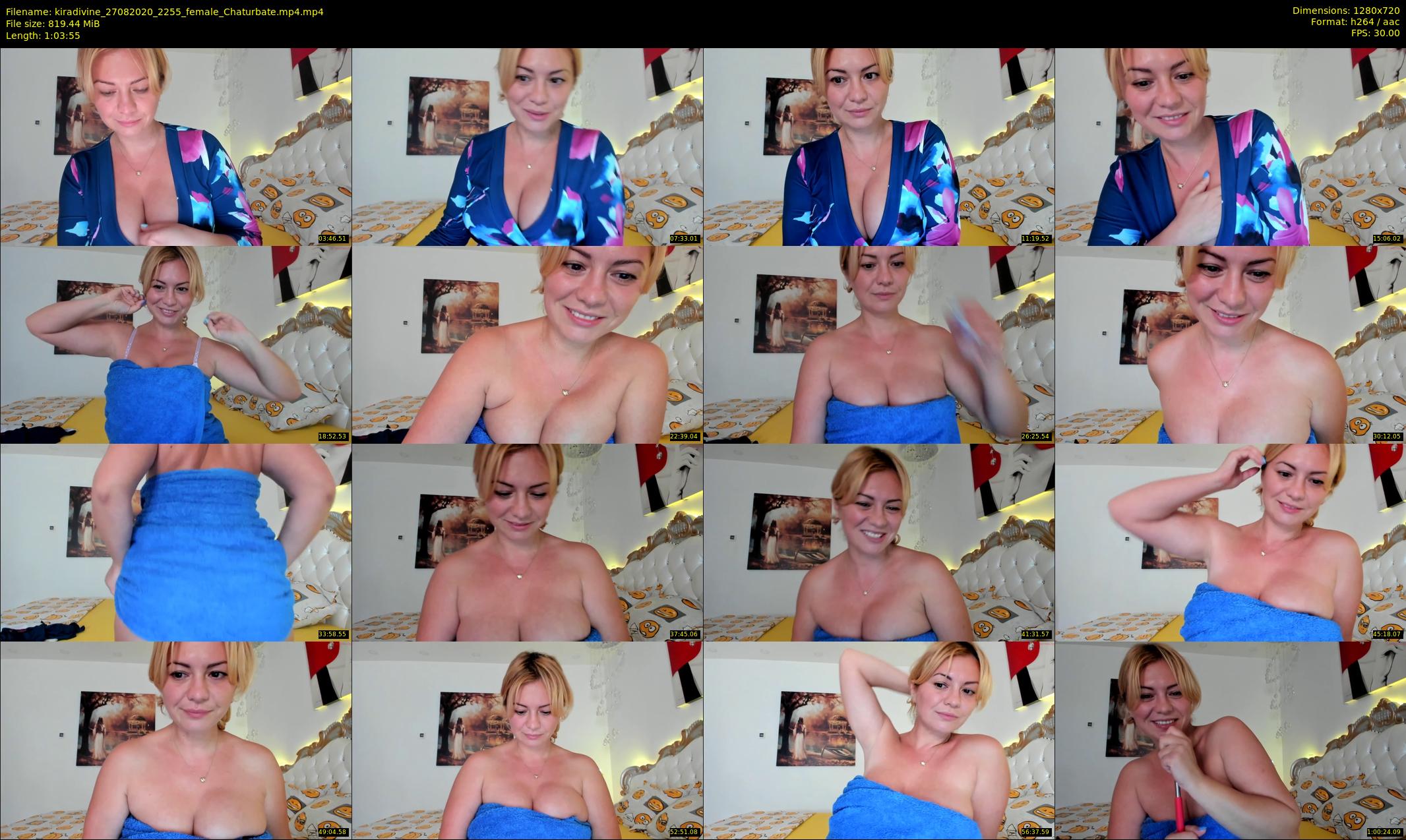 kiradivine — 64 minute Chaturbate female cam show recording, 720p, Aug 27, 2020