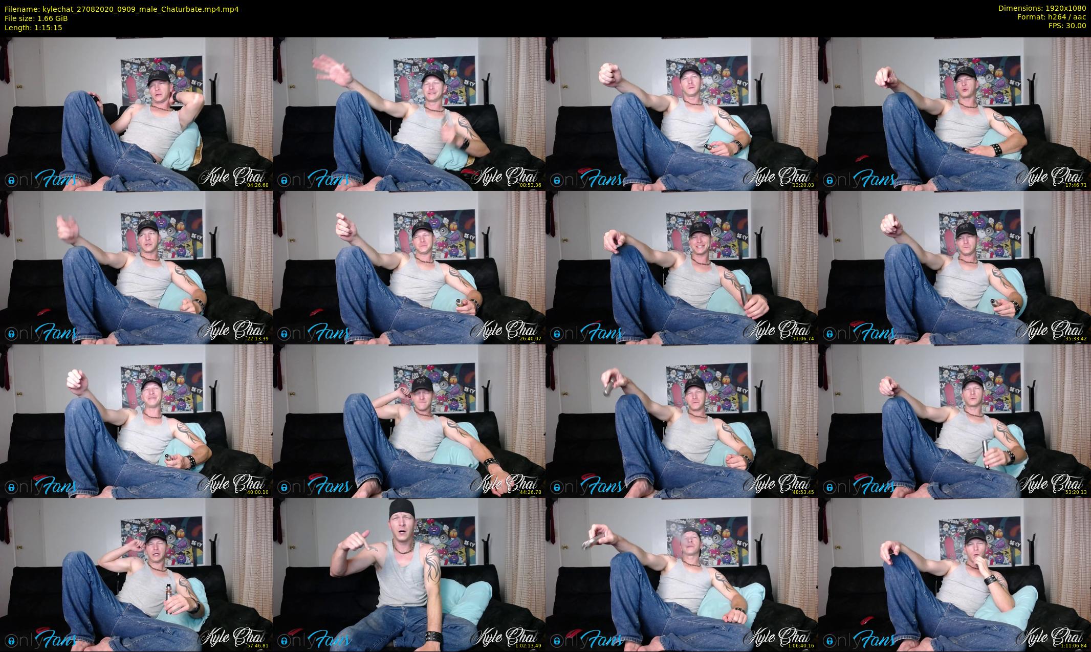 kylechat — 76 minute Chaturbate male cam show recording, 1080p, Aug 27, 2020