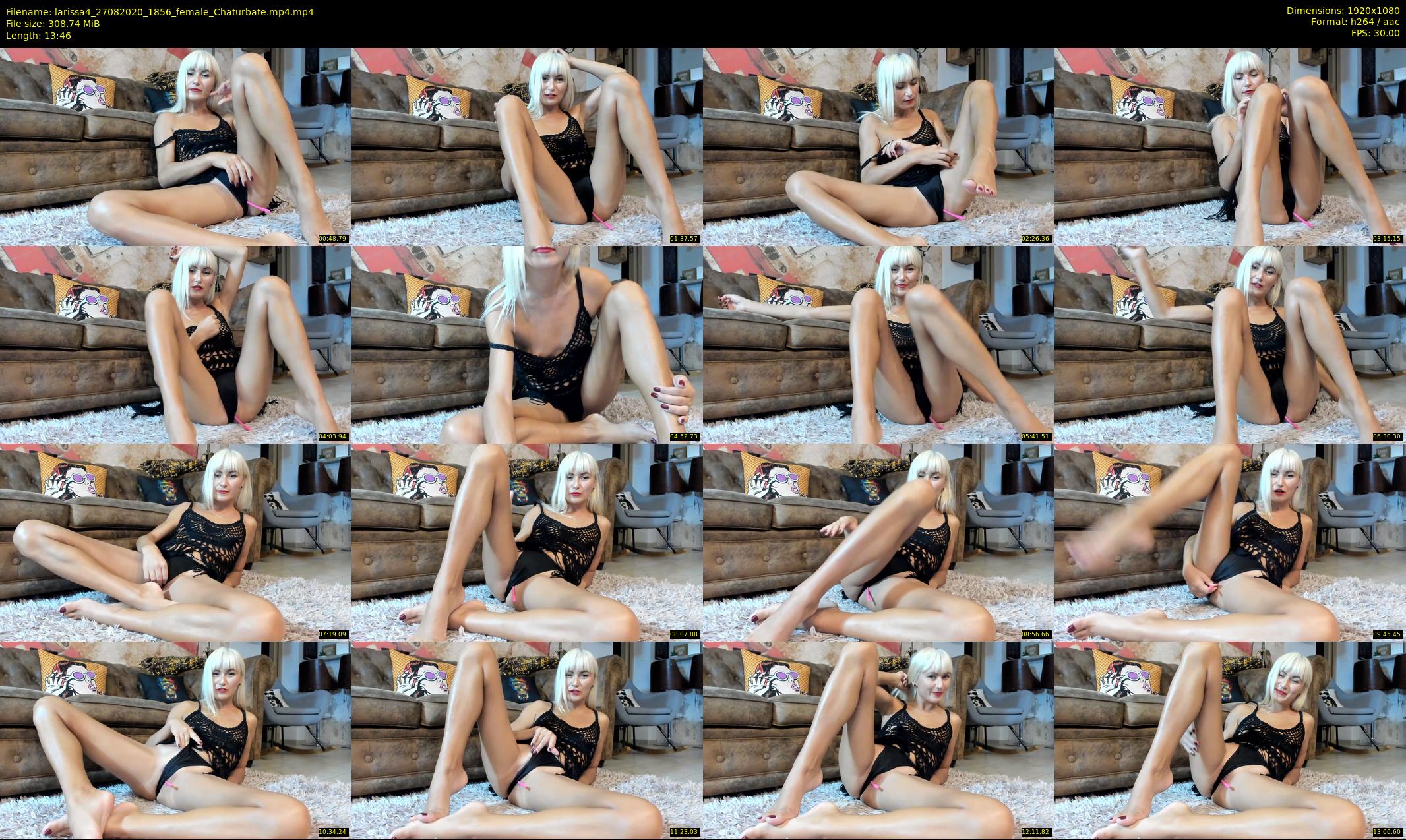 larissa4 — 14 minute Chaturbate female cam show recording, 1080p, Aug 27, 2020