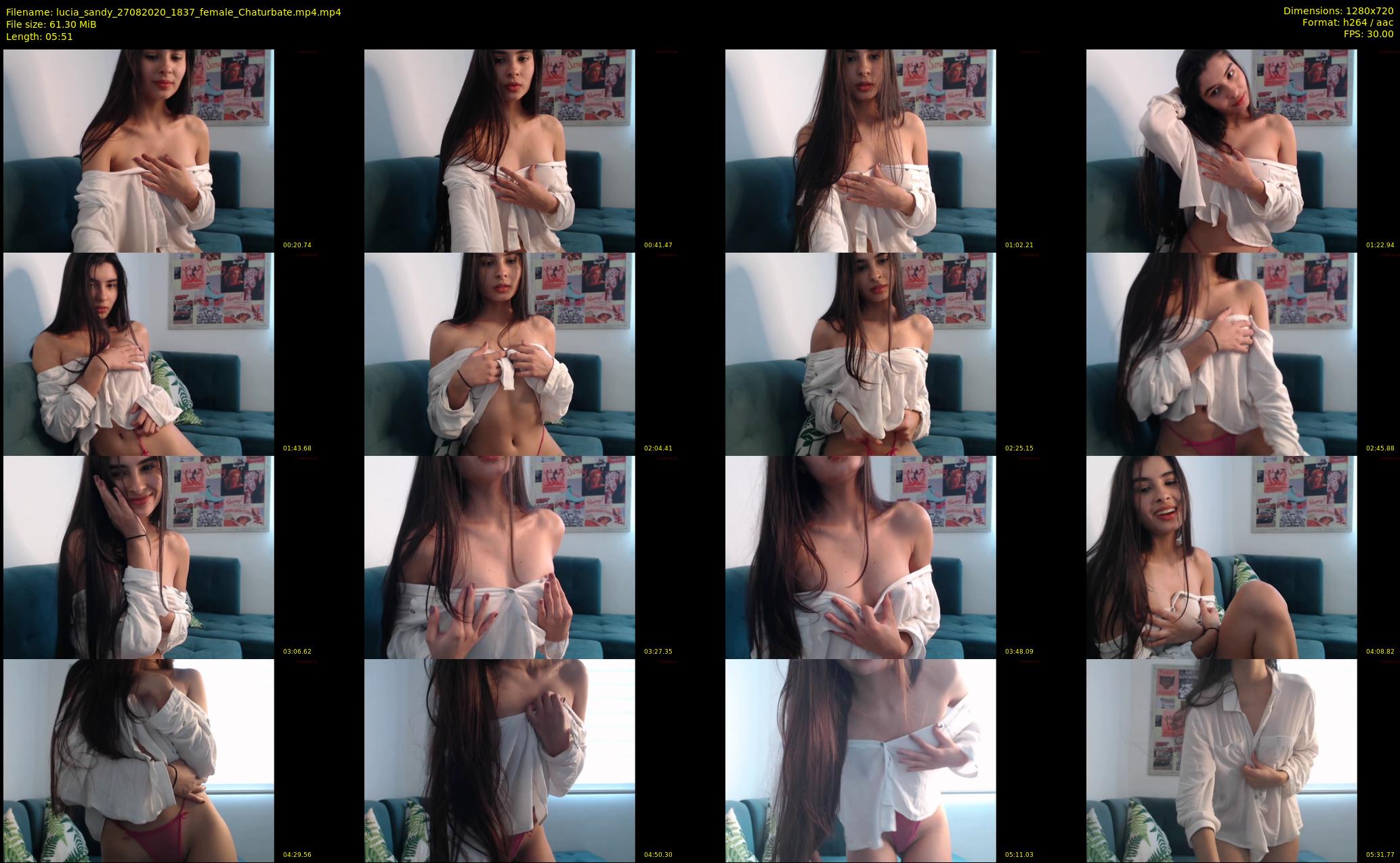 lucia_sandy — 6 minute Chaturbate female cam show recording, 720p, Aug 27, 2020