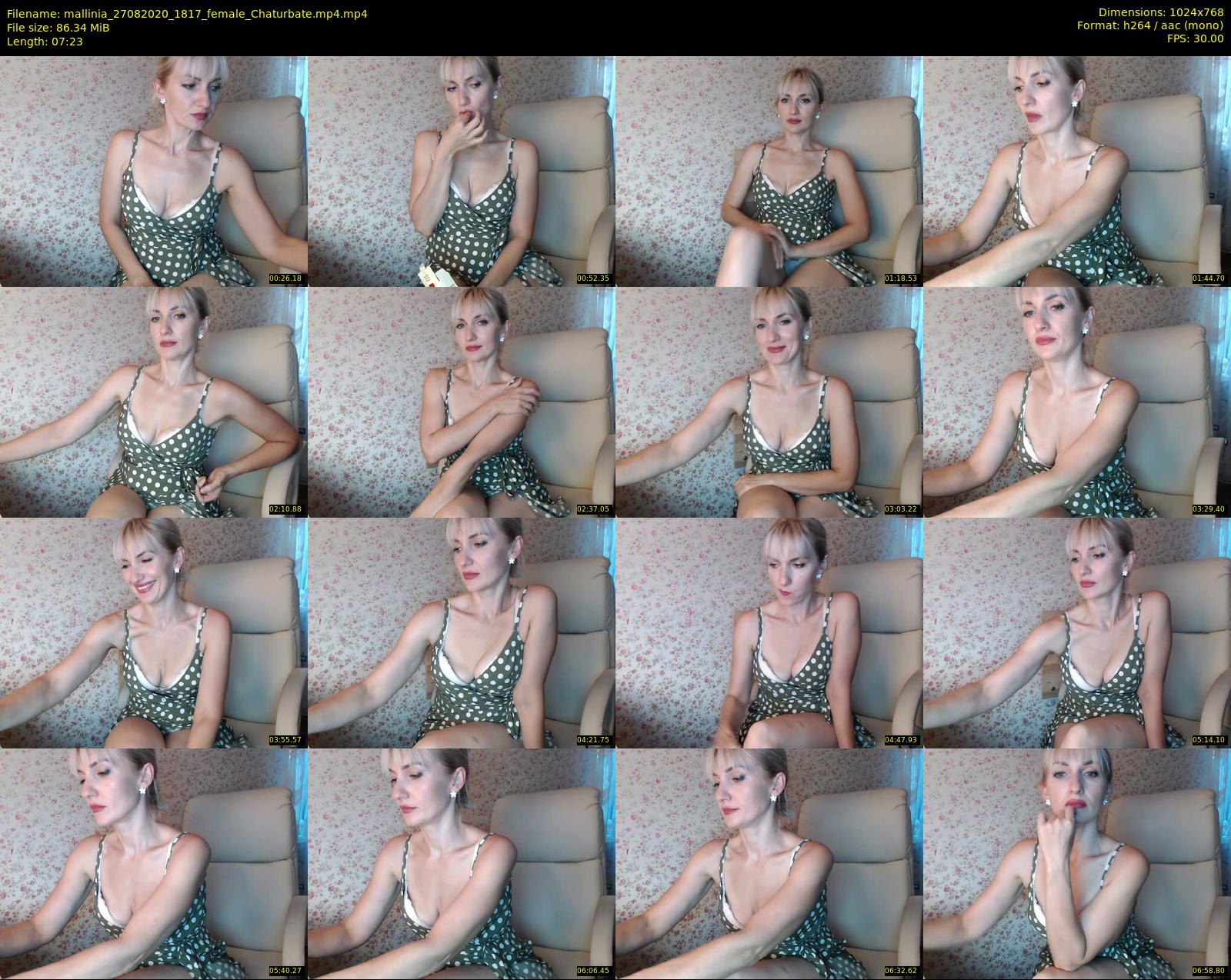 mallinia — 8 minute Chaturbate female cam show recording, 720p, Aug 27, 2020