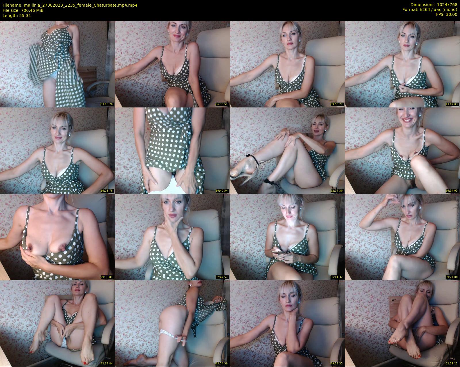 mallinia — 56 minute Chaturbate female cam show recording, 720p, Aug 27, 2020