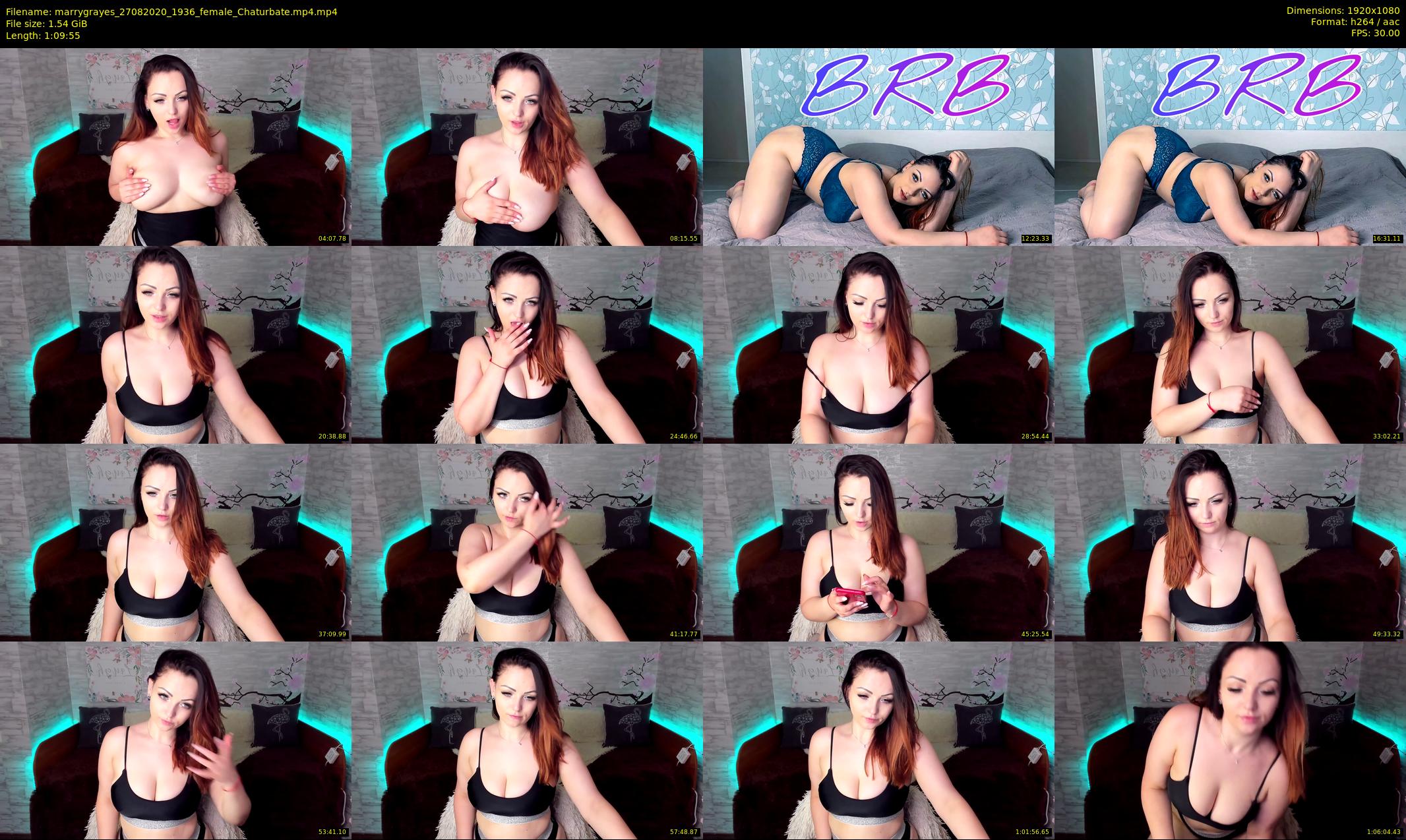 marrygrayes — 70 minute Chaturbate female cam show recording, 1080p, Aug 27, 2020