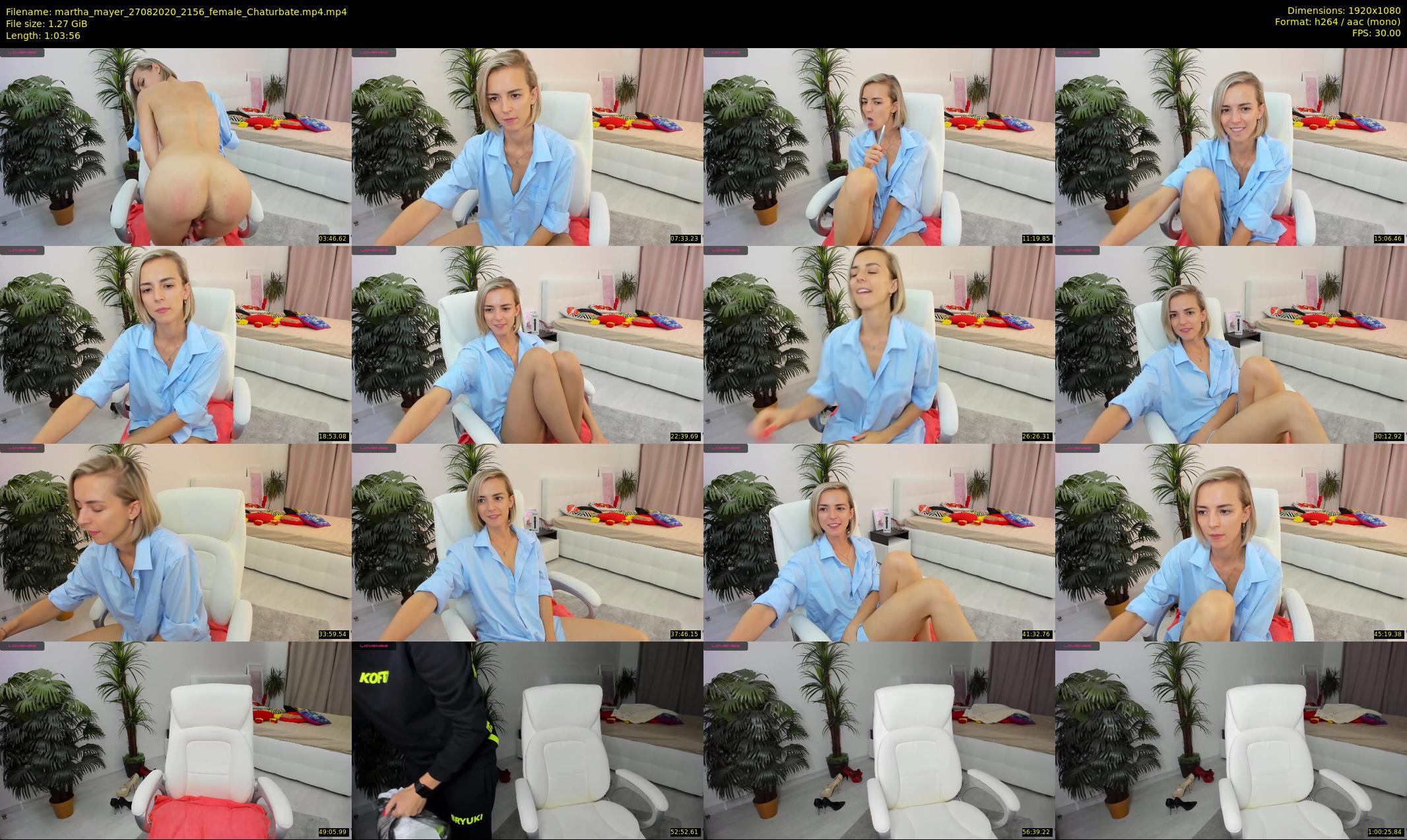 martha_mayer — 64 minute Chaturbate female cam show recording, 1080p, Aug 27, 2020