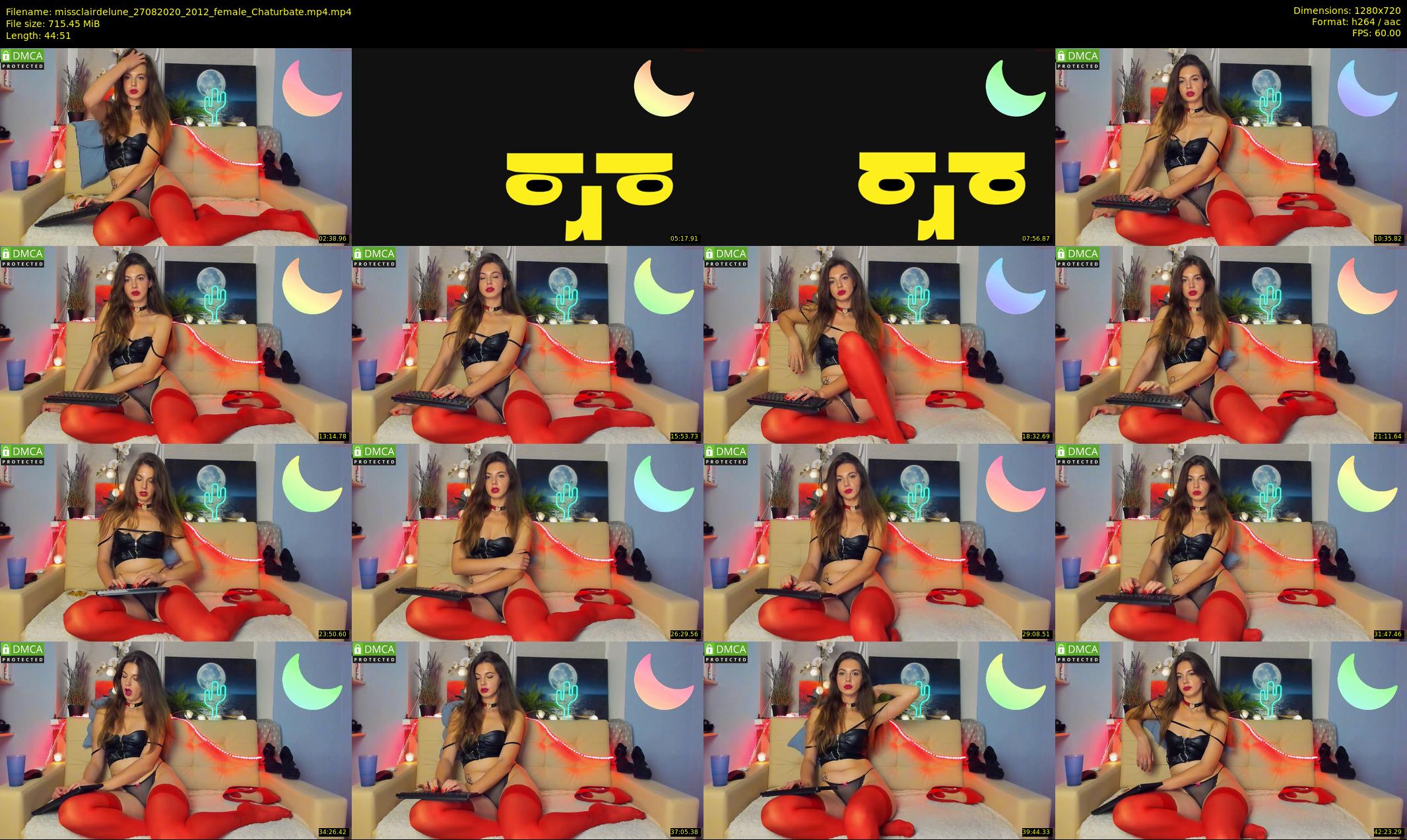 missclairdelune — 45 minute Chaturbate female cam show recording, 720p, Aug 27, 2020
