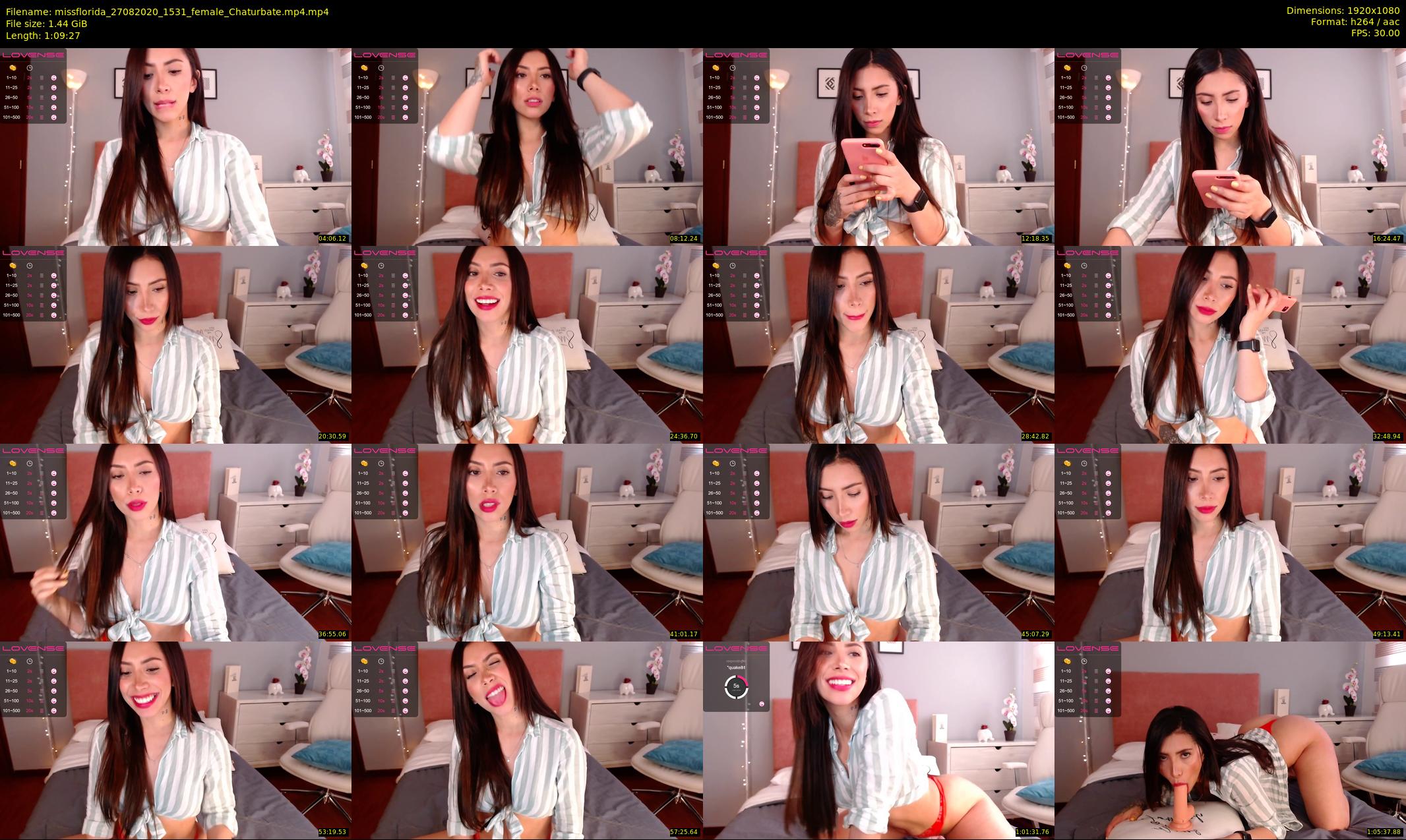 missflorida — 70 minute Chaturbate female cam show recording, 1080p, Aug 27, 2020