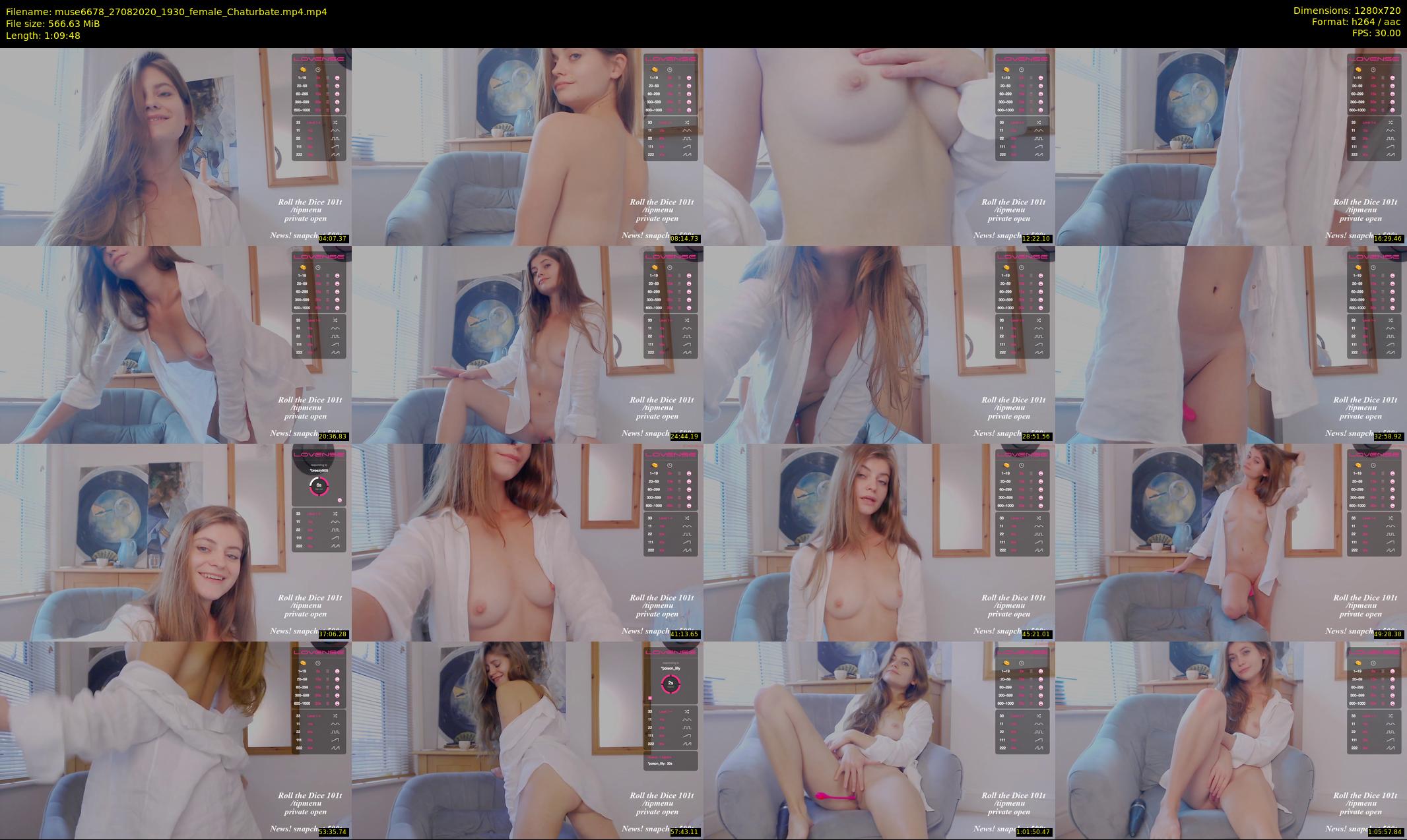muse6678 — 70 minute Chaturbate female cam show recording, 720p, Aug 27, 2020