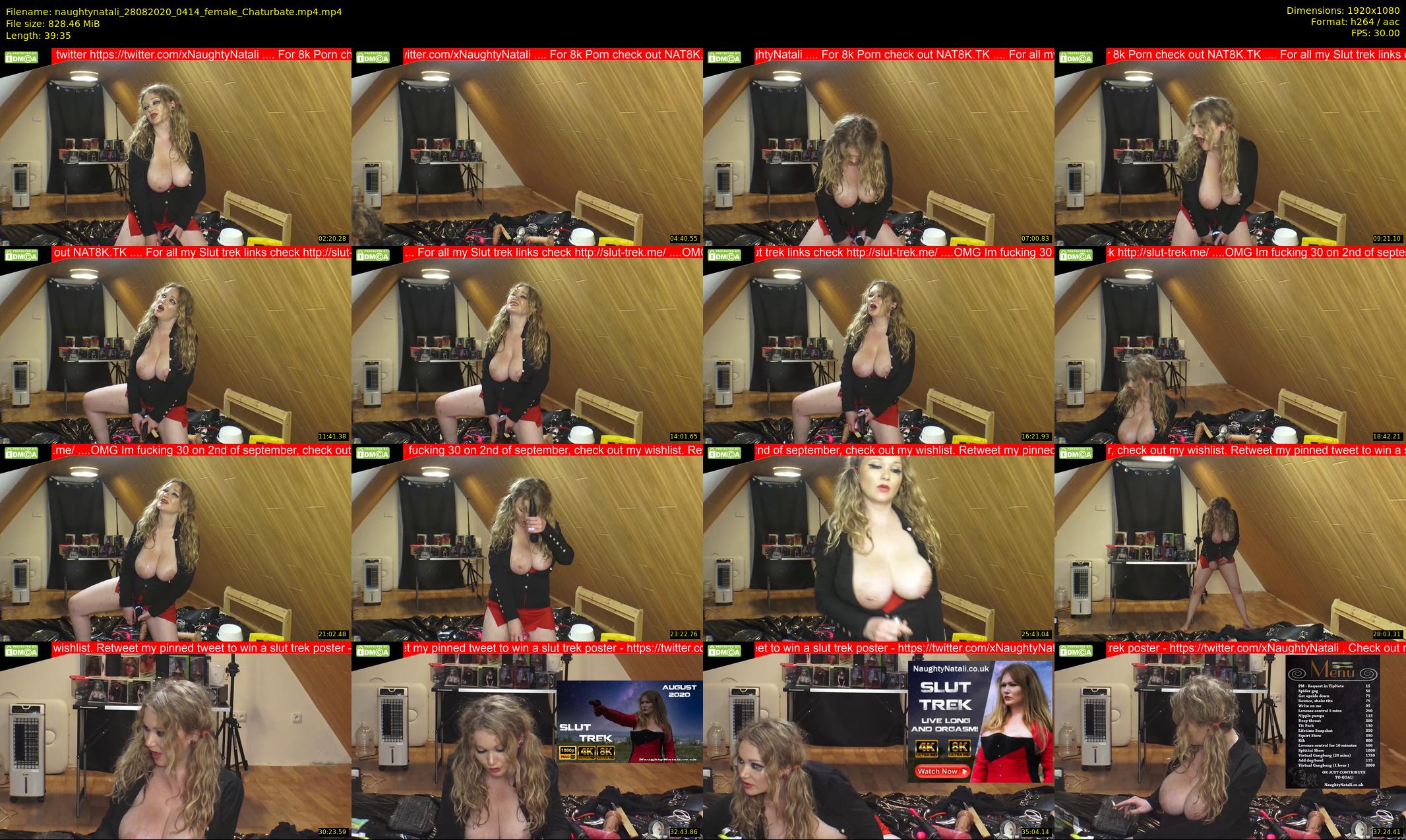 naughtynatali — 40 minute Chaturbate female cam show recording, 1080p, Aug 28, 2020
