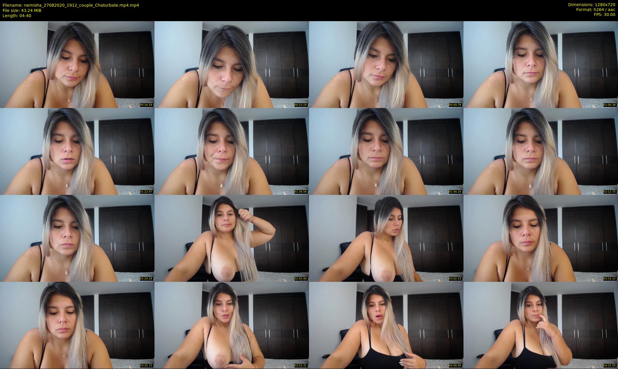 nemisha — 5 minute Chaturbate female cam show recording, 720p, Aug 27, 2020