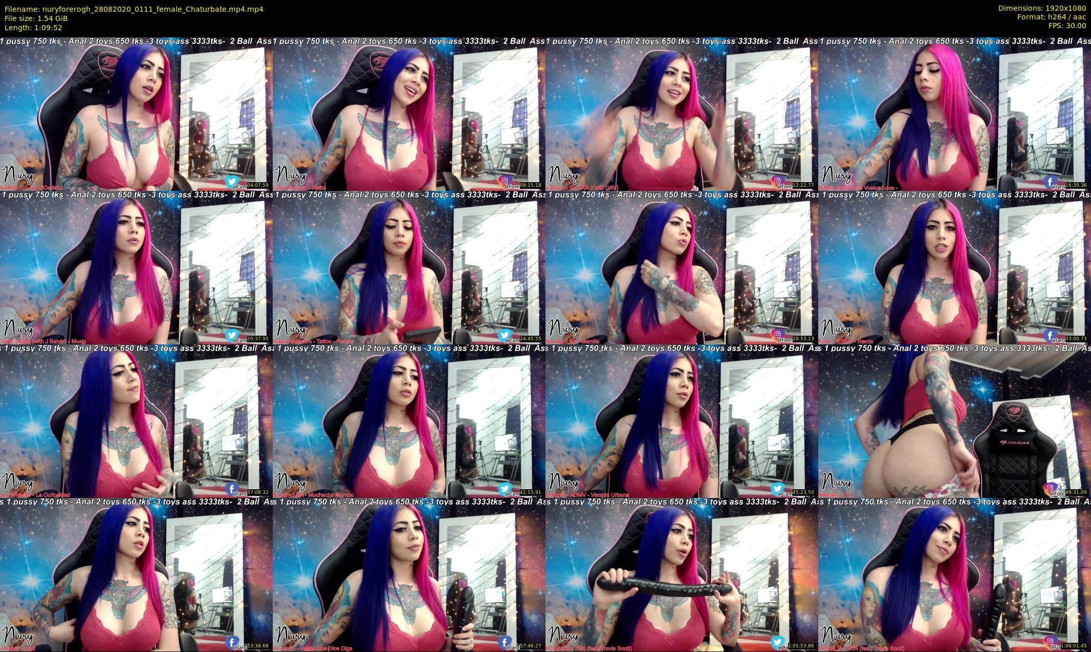 nuryforerogh — 70 minute Chaturbate female cam show recording, 1080p, Aug 28, 2020