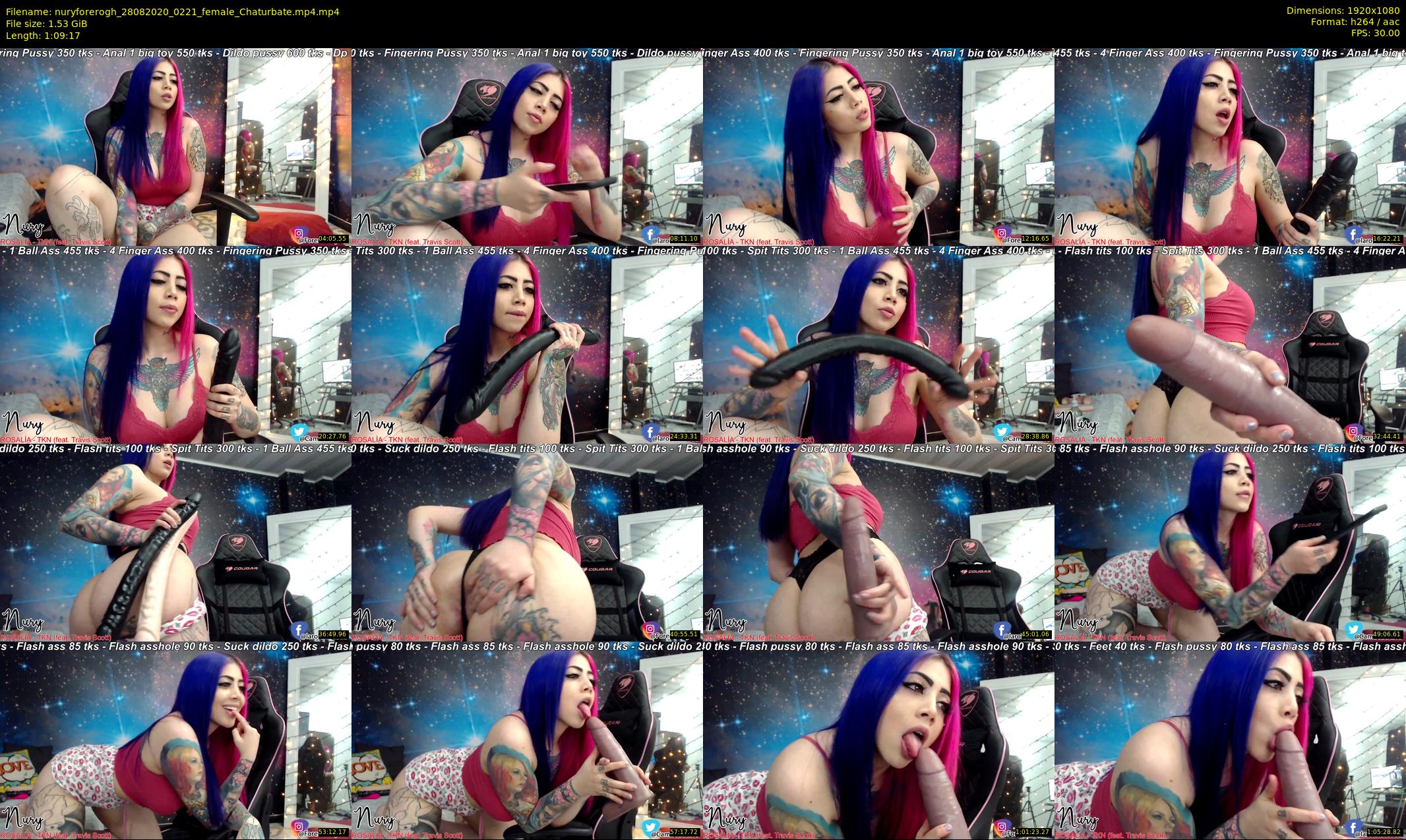 nuryforerogh — 70 minute Chaturbate female cam show recording, 1080p, Aug 28, 2020