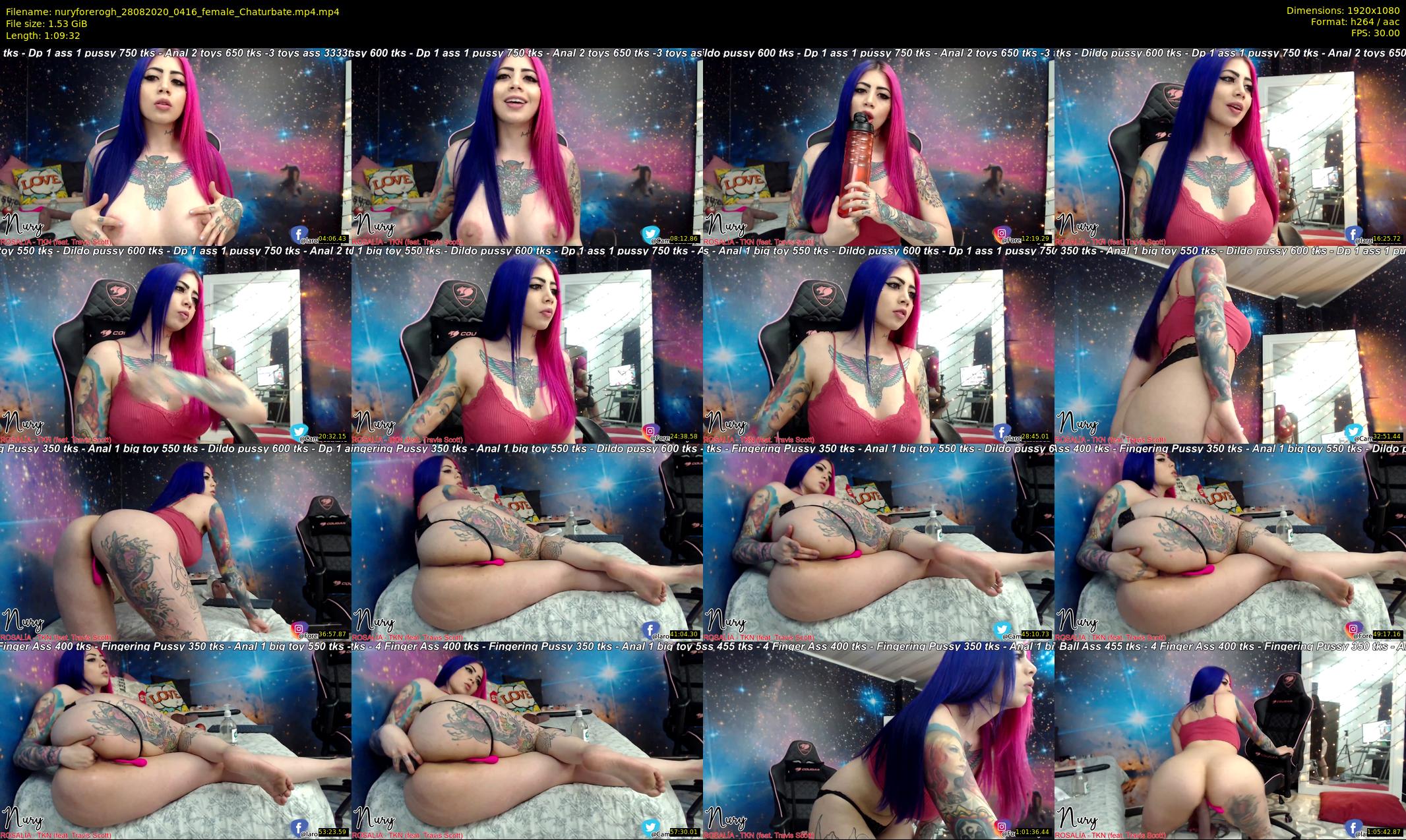 nuryforerogh — 70 minute Chaturbate female cam show recording, 1080p, Aug 28, 2020
