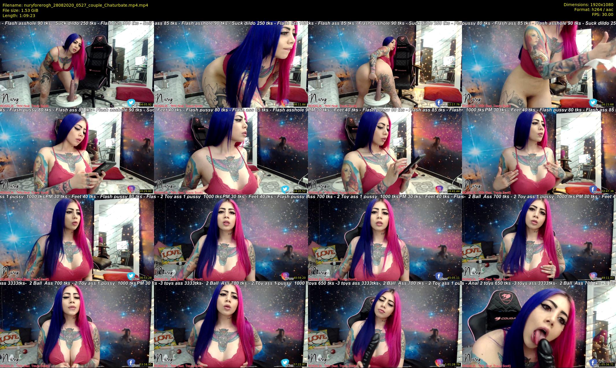 nuryforerogh — 70 minute Chaturbate female cam show recording, 1080p, Aug 28, 2020