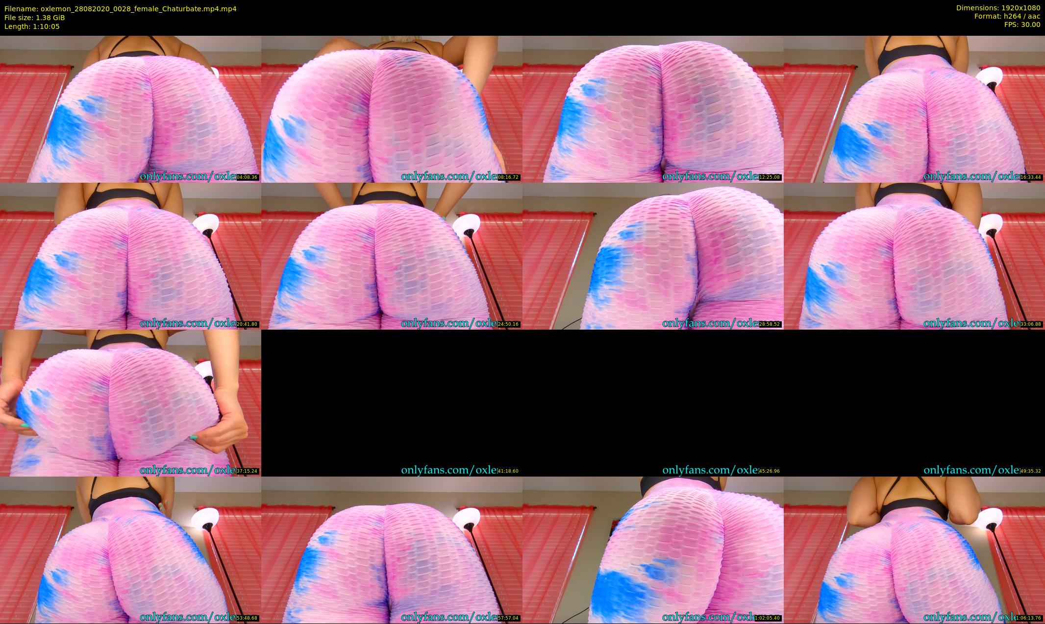 oxlemon — 71 minute Chaturbate female cam show recording, 1080p, Aug 28, 2020