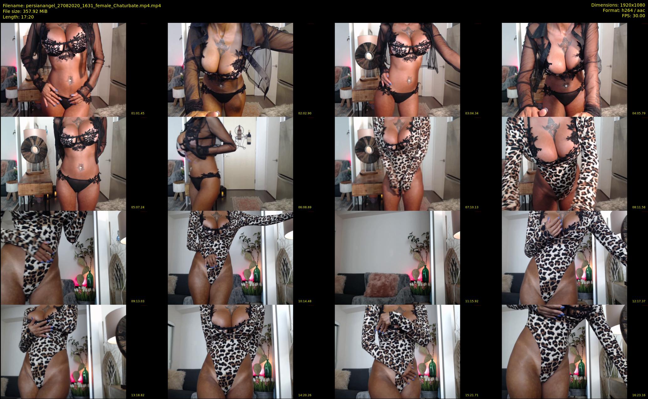 persianangel — 18 minute Chaturbate female cam show recording, 1080p, Aug 27, 2020