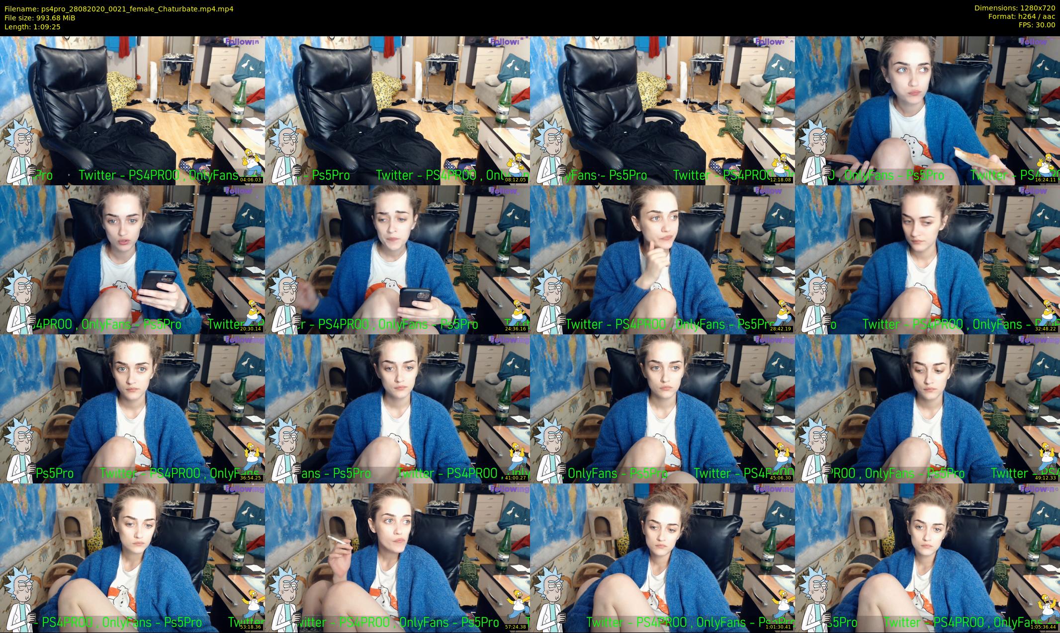 ps4pro — 70 minute Chaturbate female cam show recording, 720p, Aug 28, 2020