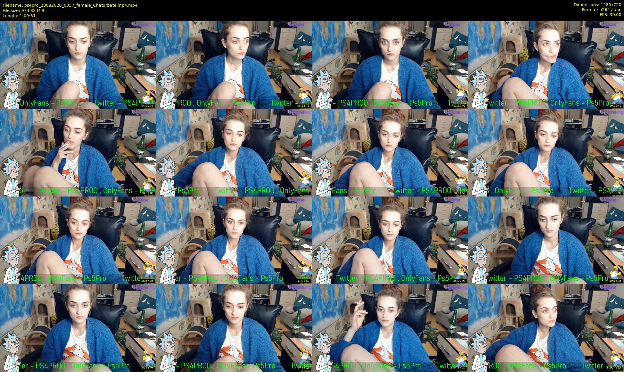 ps4pro — 70 minute Chaturbate female cam show recording, 720p, Aug 28, 2020