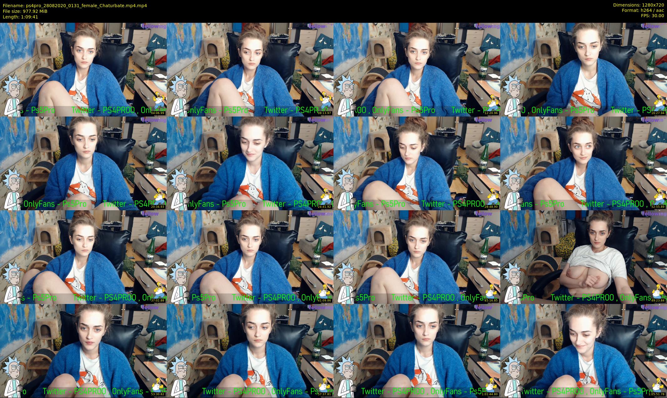 ps4pro — 70 minute Chaturbate female cam show recording, 720p, Aug 28, 2020