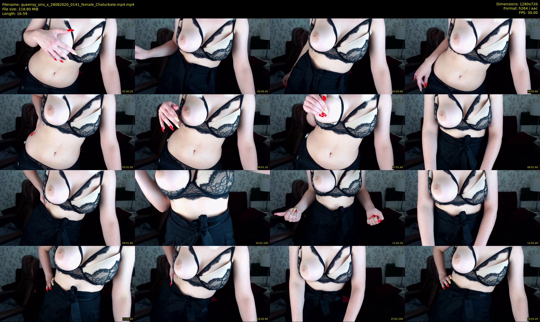 queensy_sins_x — 17 minute Chaturbate female cam show recording, 720p, Aug 28, 2020