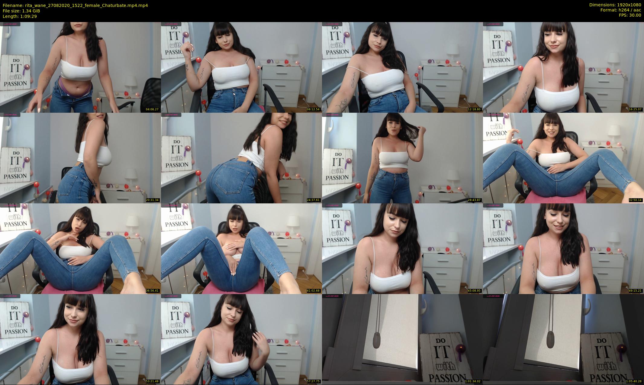 rita_wane — 70 minute Chaturbate female cam show recording, 1080p, Aug 27, 2020