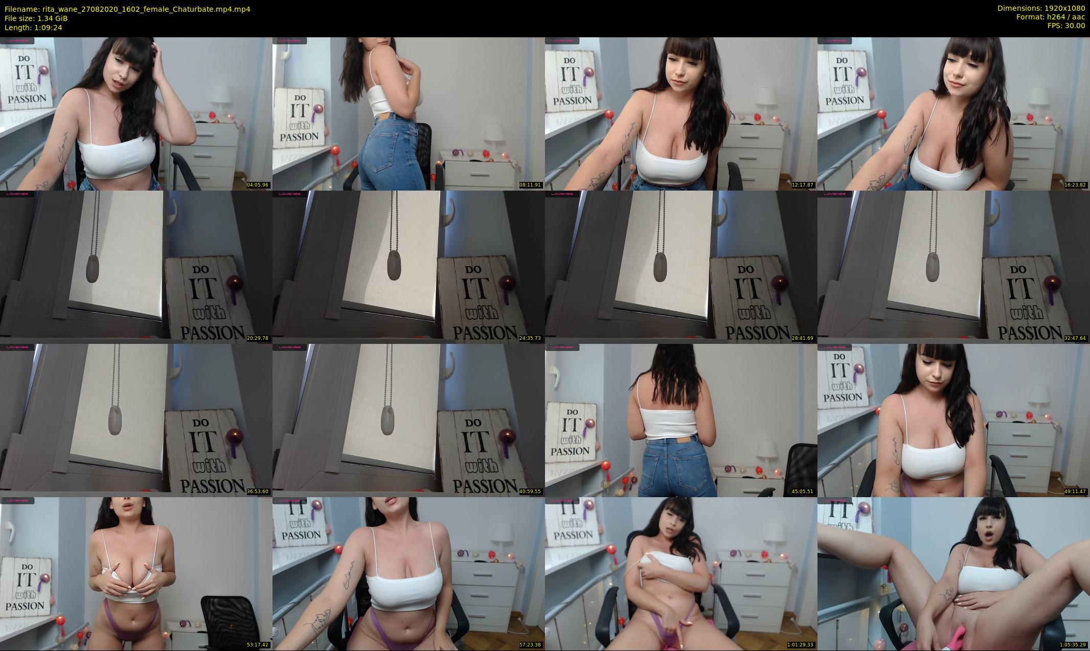 rita_wane — 70 minute Chaturbate female cam show recording, 1080p, Aug 27, 2020