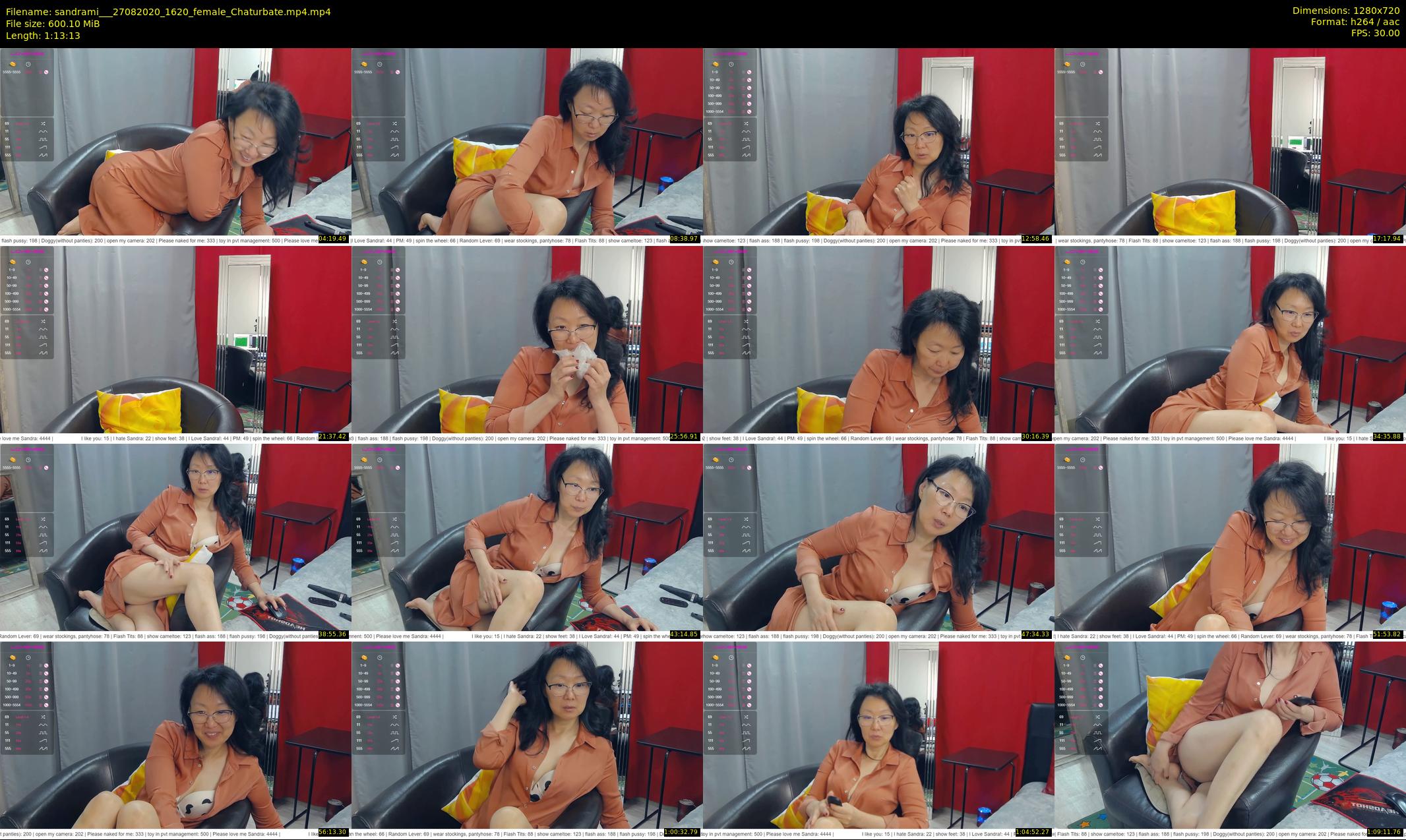 sandrami__ — 74 minute Chaturbate female cam show recording, 720p, Aug 27, 2020