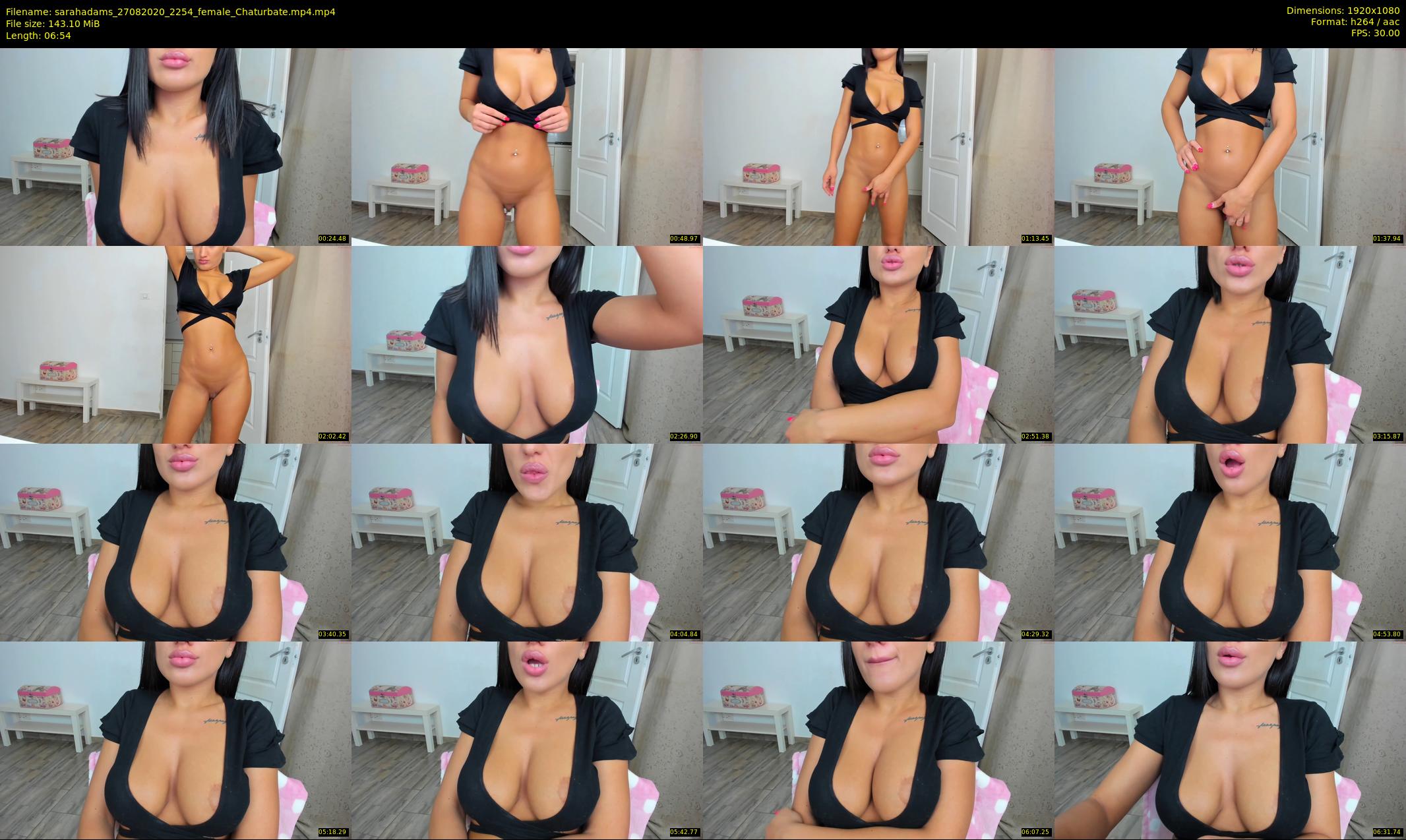sarahadams — 7 minute Chaturbate female cam show recording, 1080p, Aug 27, 2020