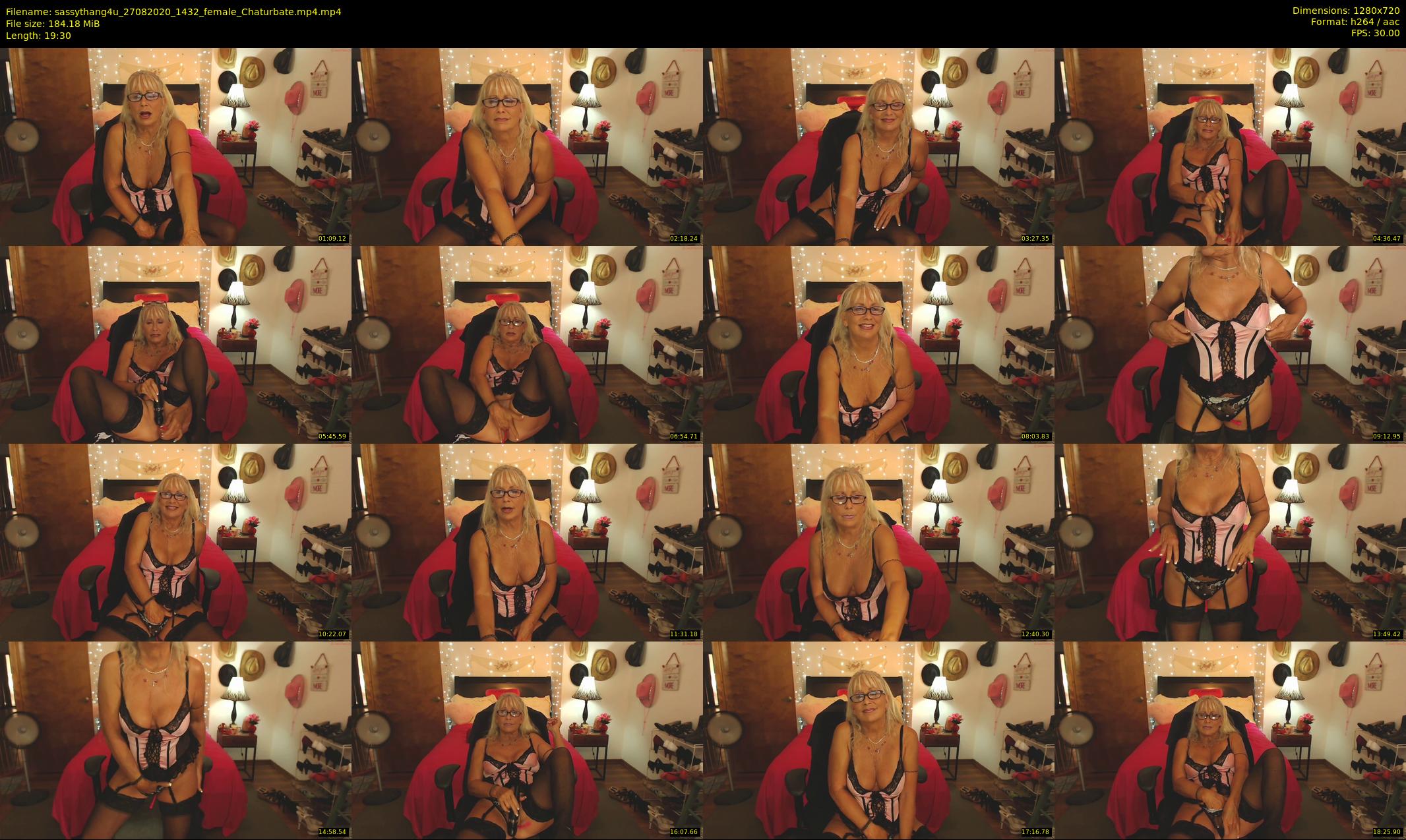 sassythang4u — 20 minute Chaturbate female cam show recording, 720p, Aug 27, 2020