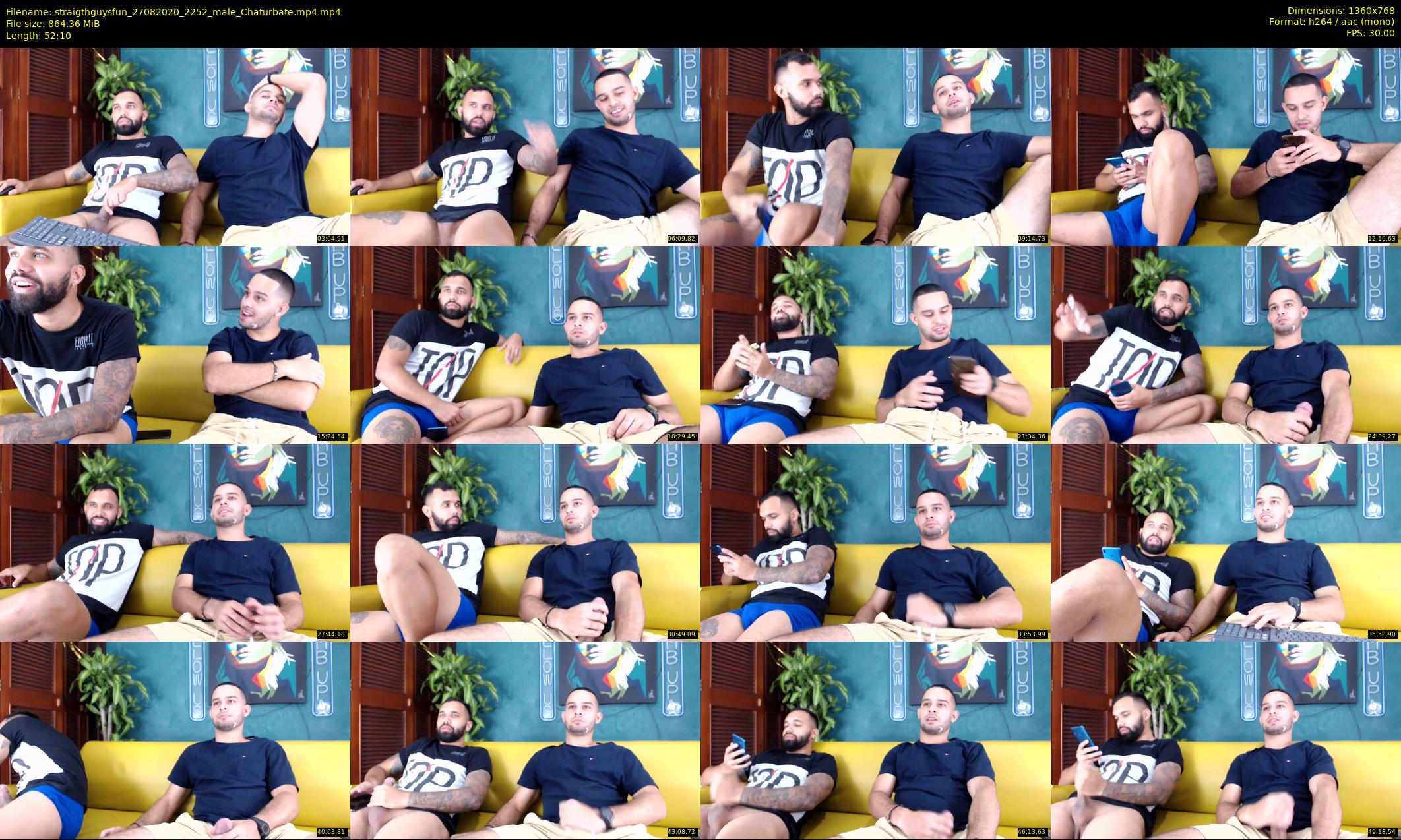 straigthguysfun — 53 minute Chaturbate male cam show recording, 720p, Aug 27, 2020