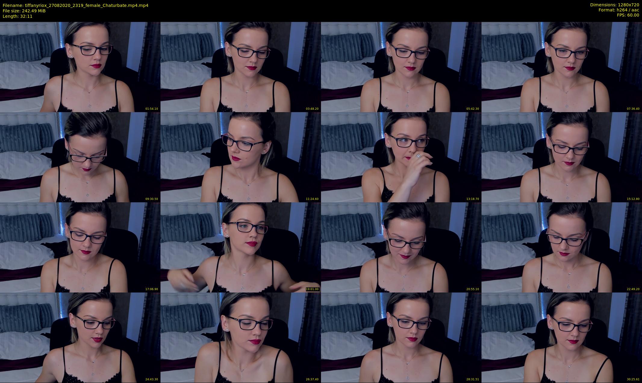 tiffanyriox — 33 minute Chaturbate female cam show recording, 720p, Aug 27, 2020