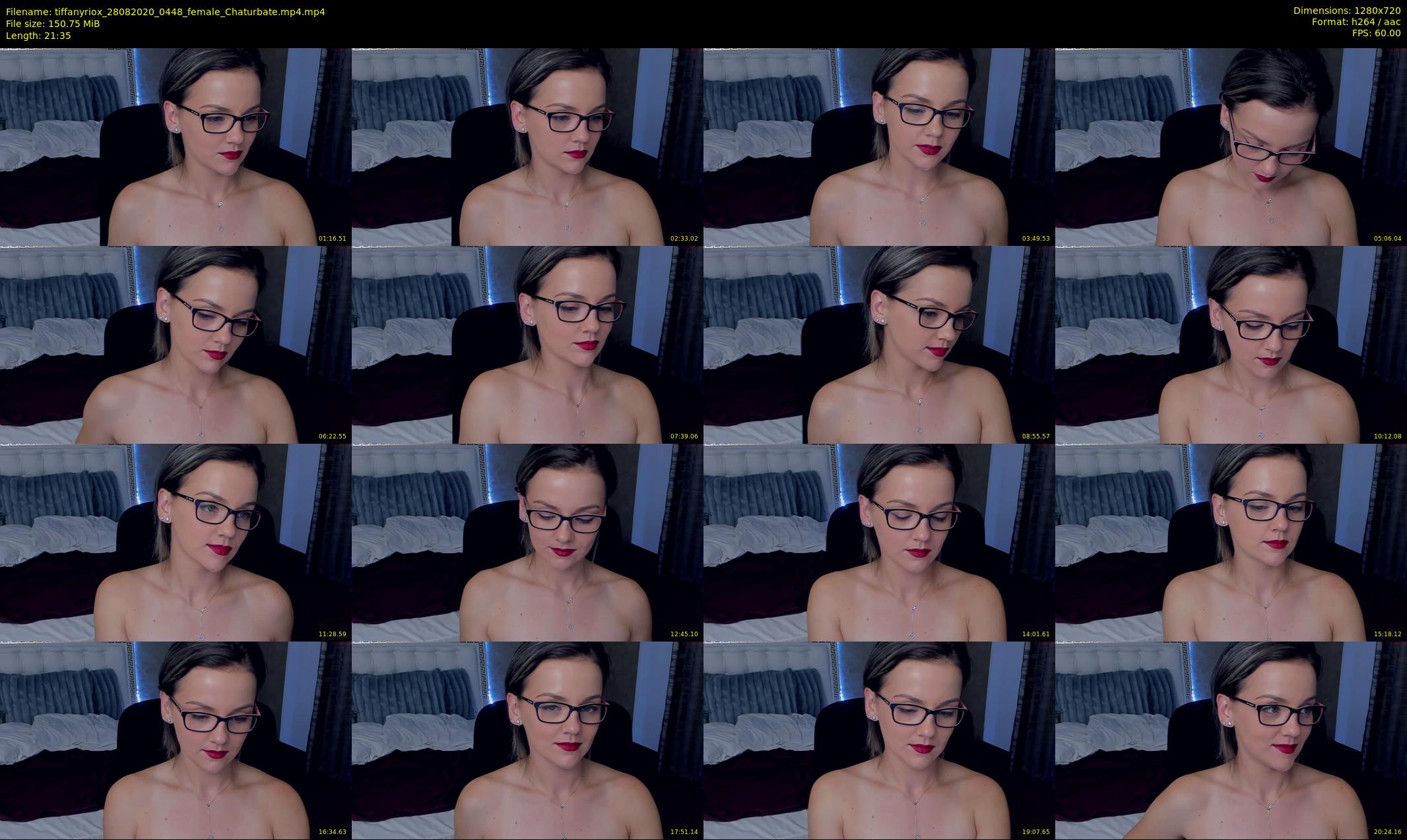 tiffanyriox — 22 minute Chaturbate female cam show recording, 720p, Aug 28, 2020