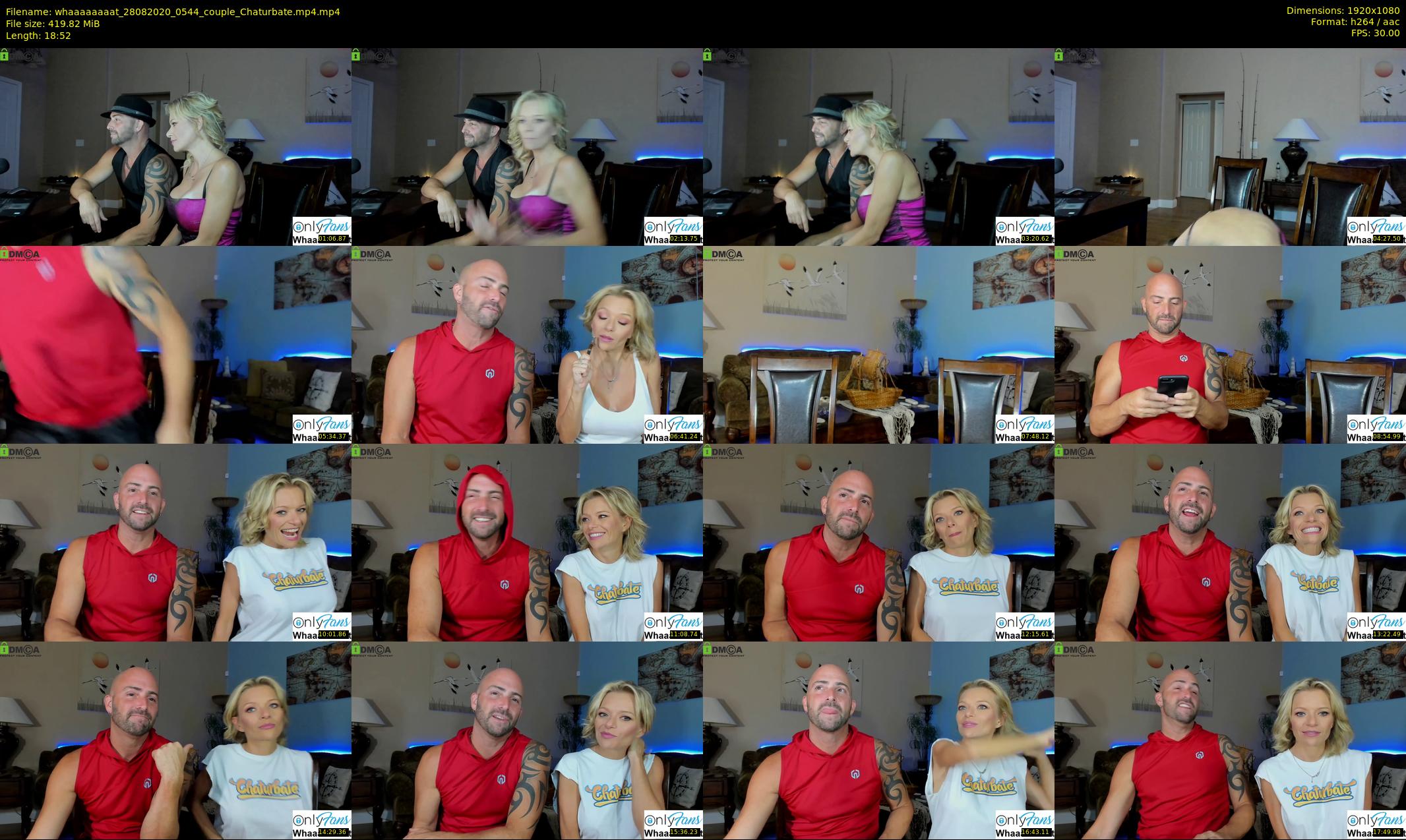 whaaaaaaaat — 19 minute Chaturbate couple cam show recording, 1080p, Aug 28, 2020