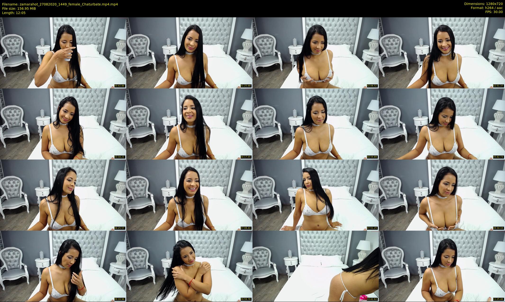 zamarahot — 13 minute Chaturbate female cam show recording, 720p, Aug 27, 2020