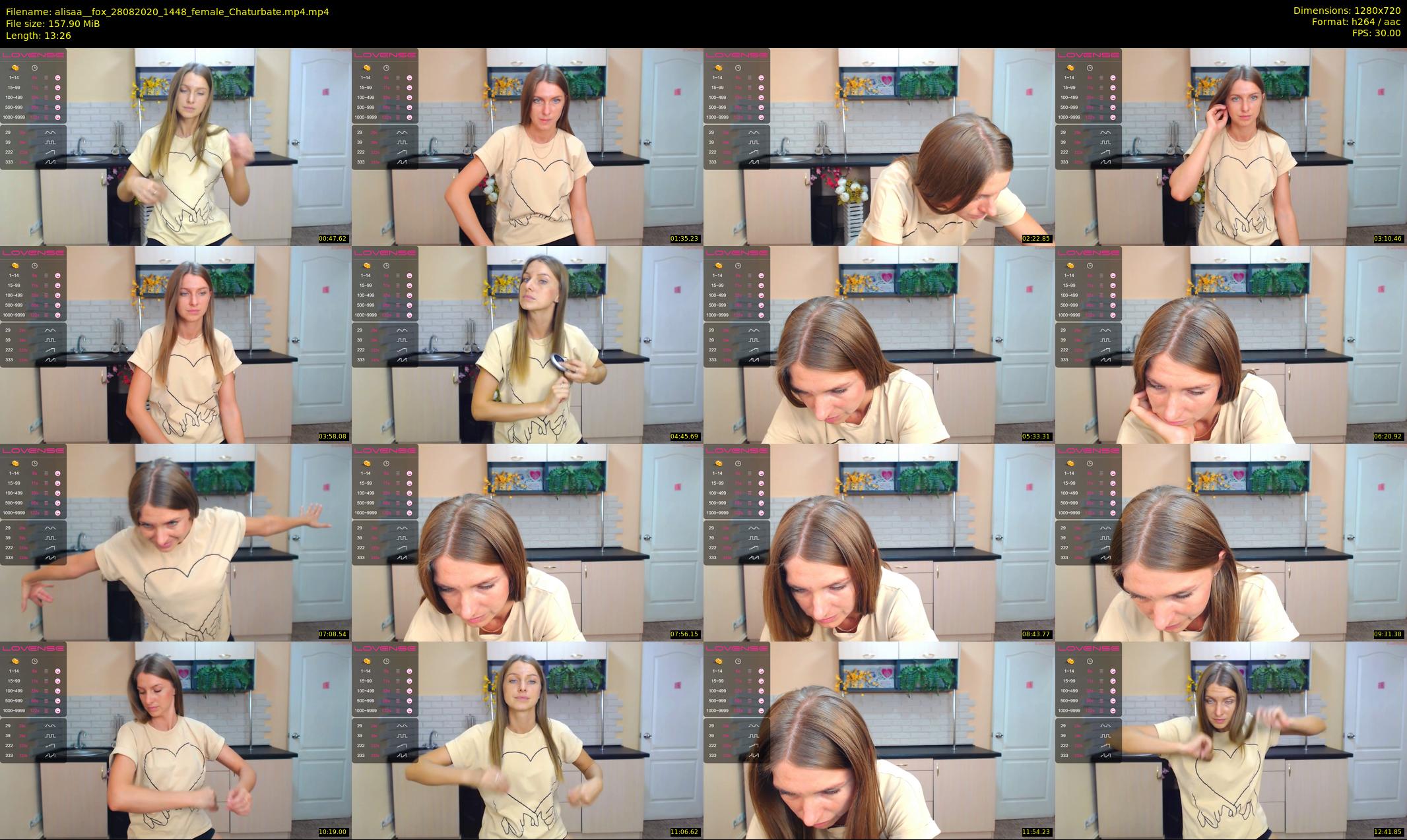 alisaa__fox — 14 minute Chaturbate female cam show recording, 720p, Aug 28, 2020
