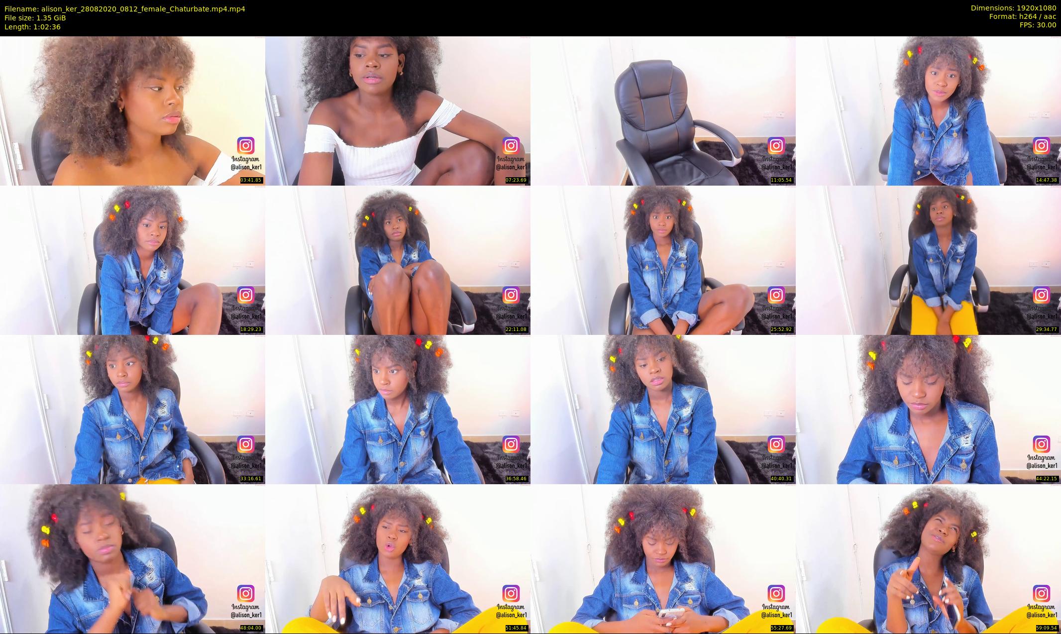 alison_ker — 63 minute Chaturbate female cam show recording, 1080p, Aug 28, 2020