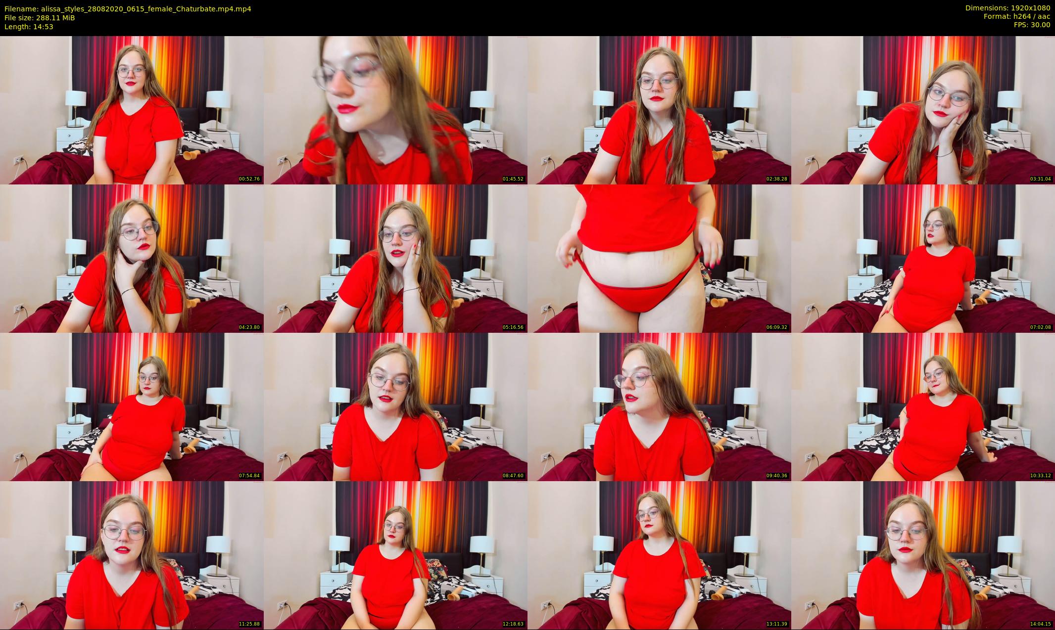 alissa_styles — 15 minute Chaturbate female cam show recording, 1080p, Aug 28, 2020