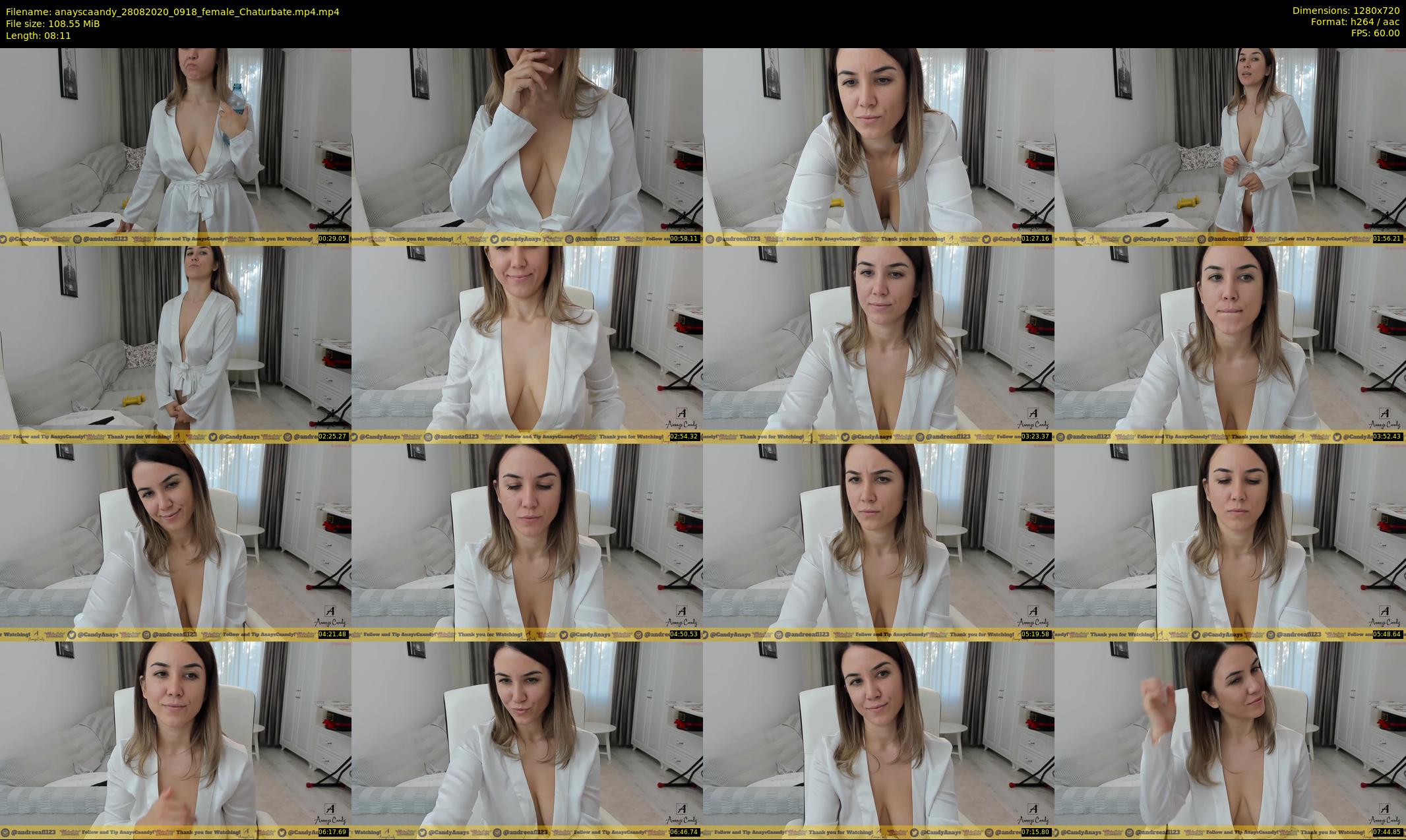 anayscaandy — 9 minute Chaturbate female cam show recording, 720p, Aug 28, 2020