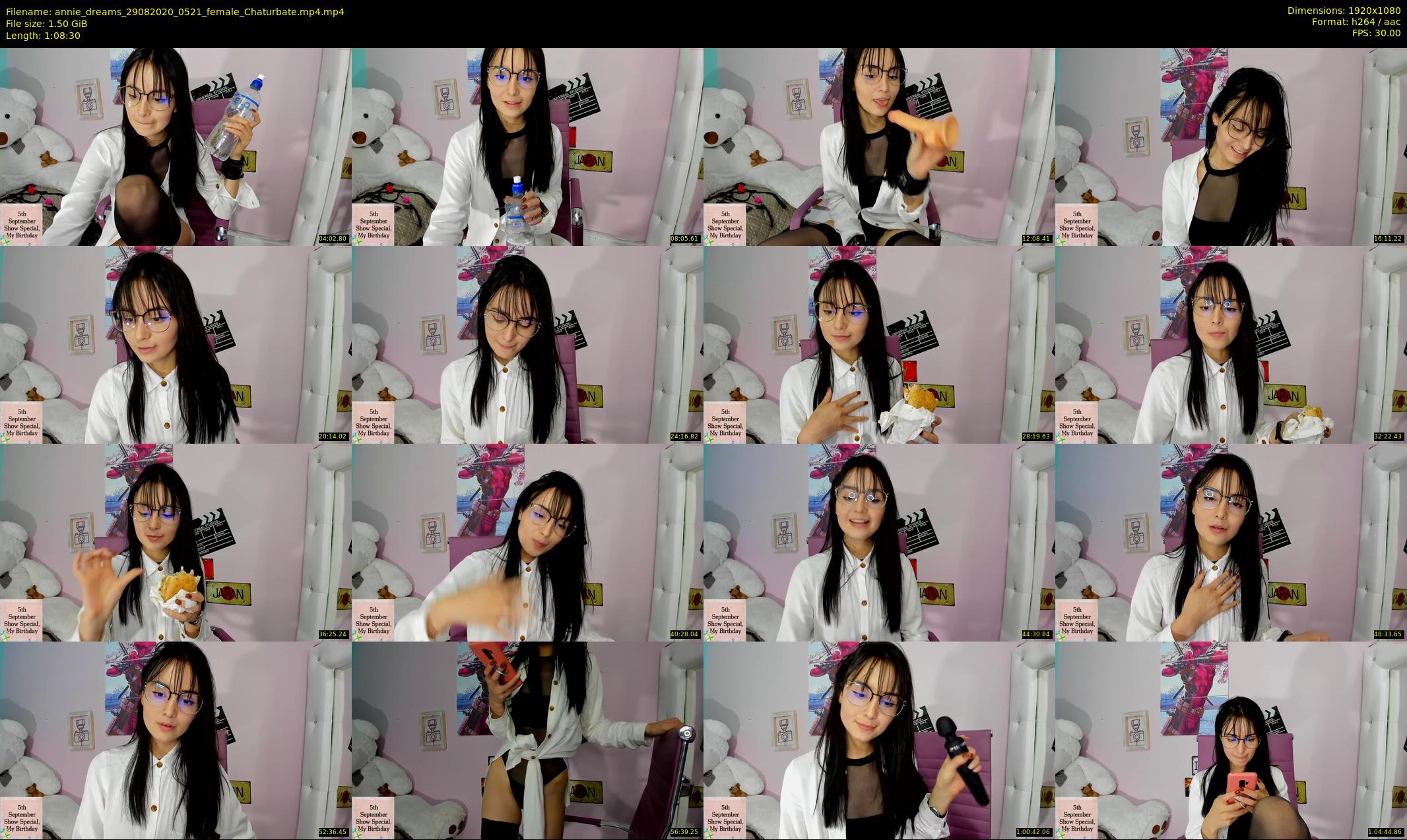 annie_dreams — 69 minute Chaturbate female cam show recording, 1080p, Aug 29, 2020