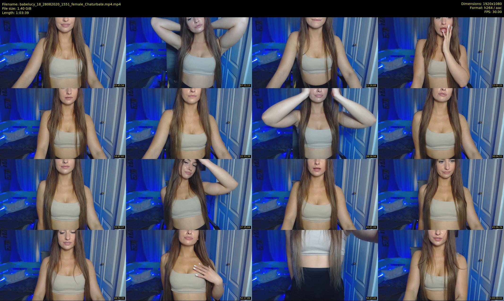 babelucy_18 — 64 minute Chaturbate female cam show recording, 1080p, Aug 28, 2020