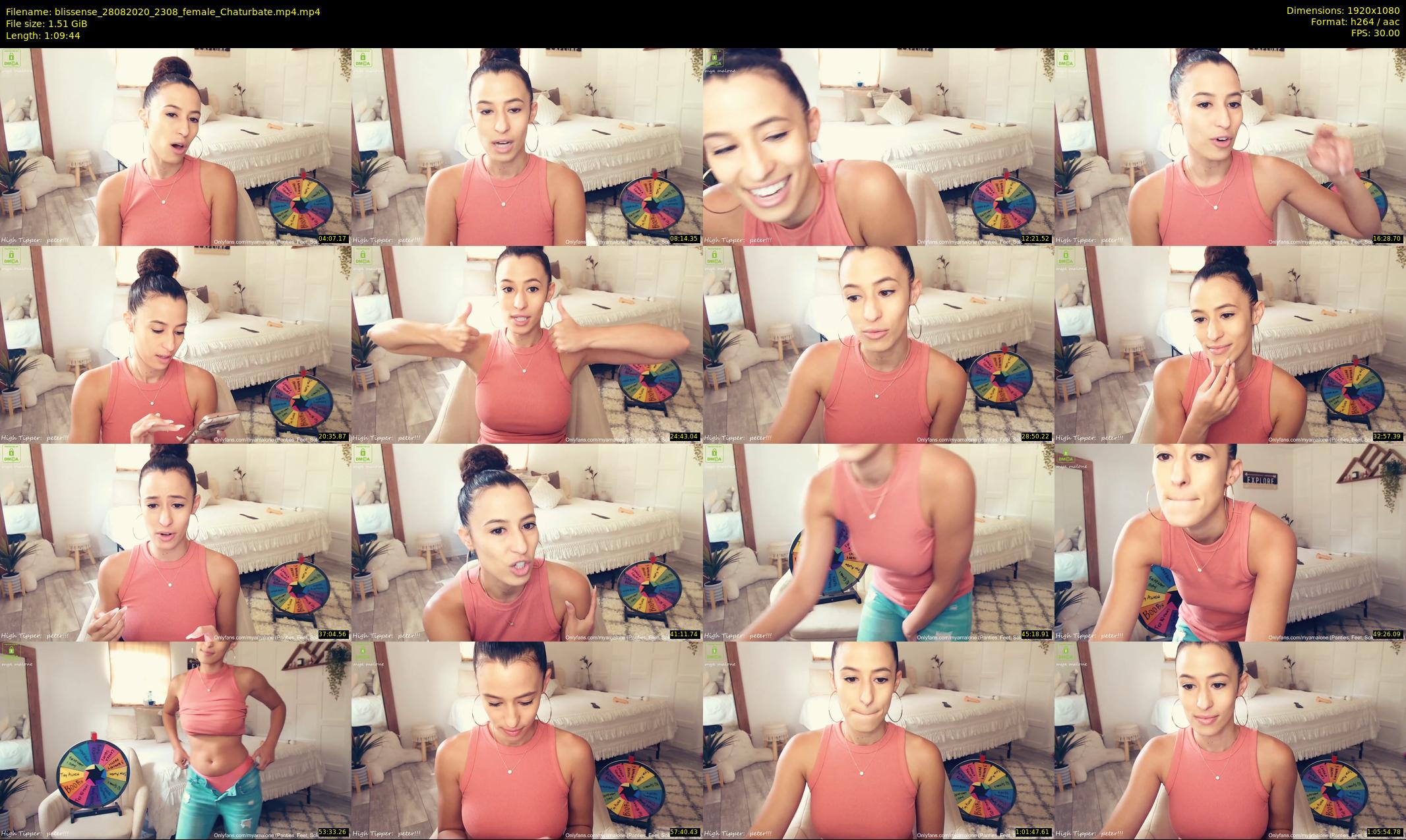 blissense — 70 minute Chaturbate female cam show recording, 1080p, Aug 28, 2020