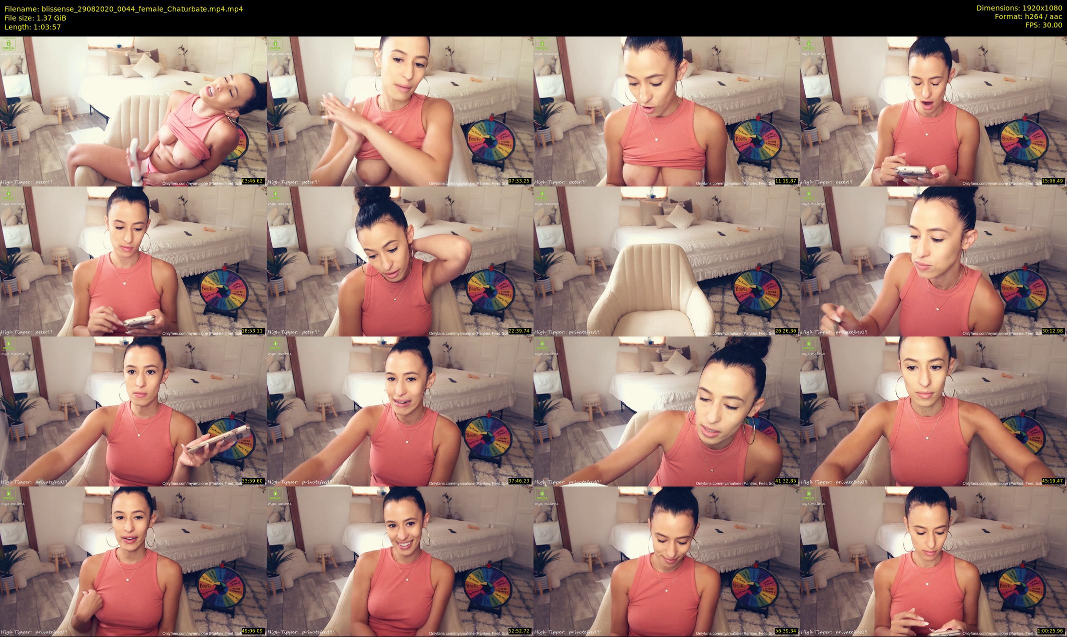 blissense — 64 minute Chaturbate female cam show recording, 1080p, Aug 29, 2020