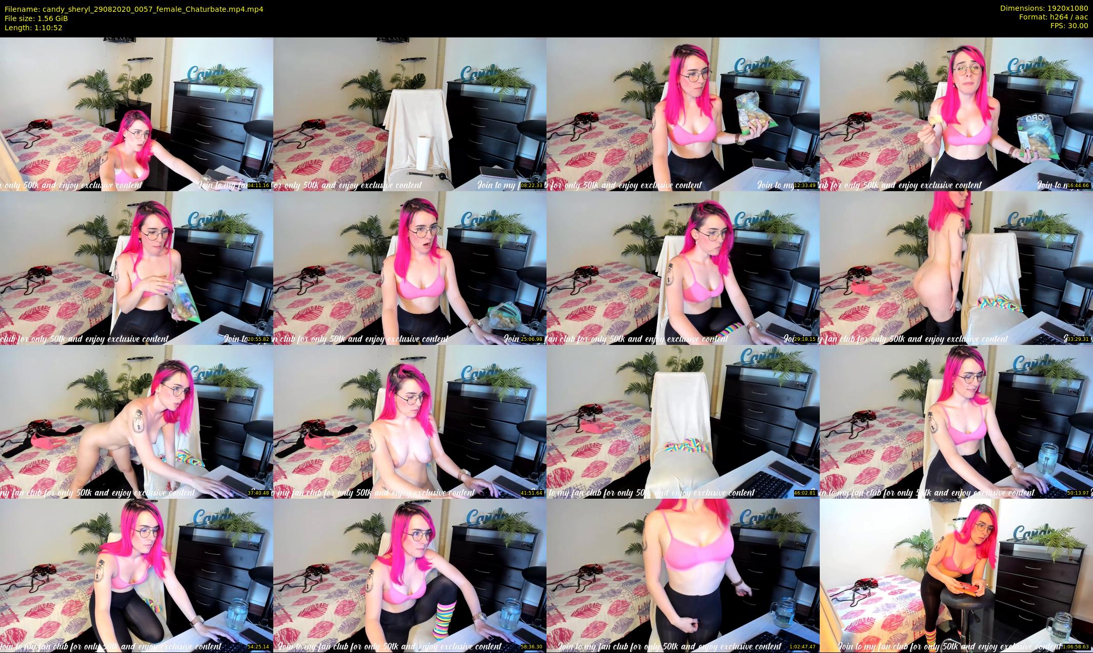 candy_sheryl — 71 minute Chaturbate female cam show recording, 1080p, Aug 29, 2020