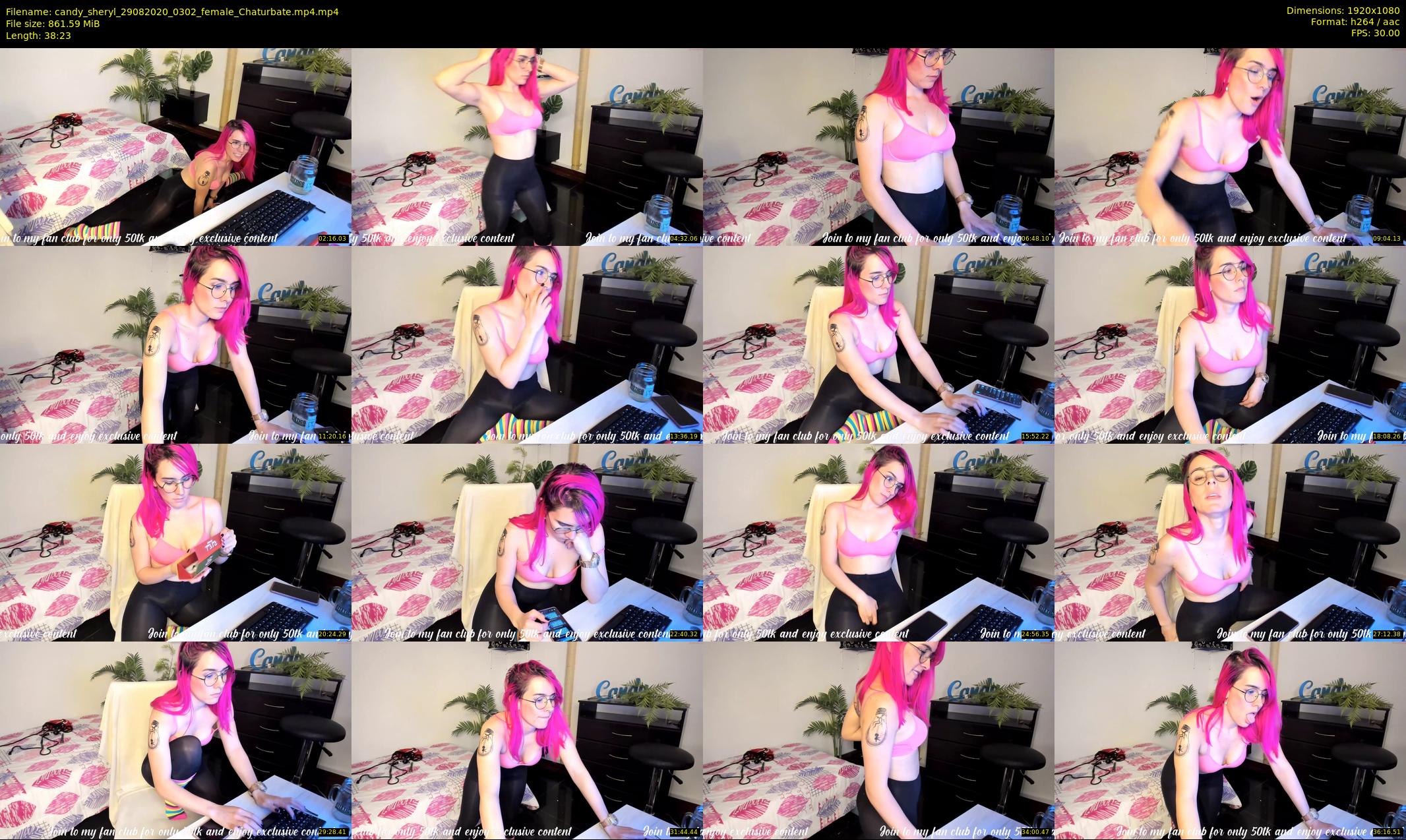 candy_sheryl — 39 minute Chaturbate female cam show recording, 1080p, Aug 29, 2020