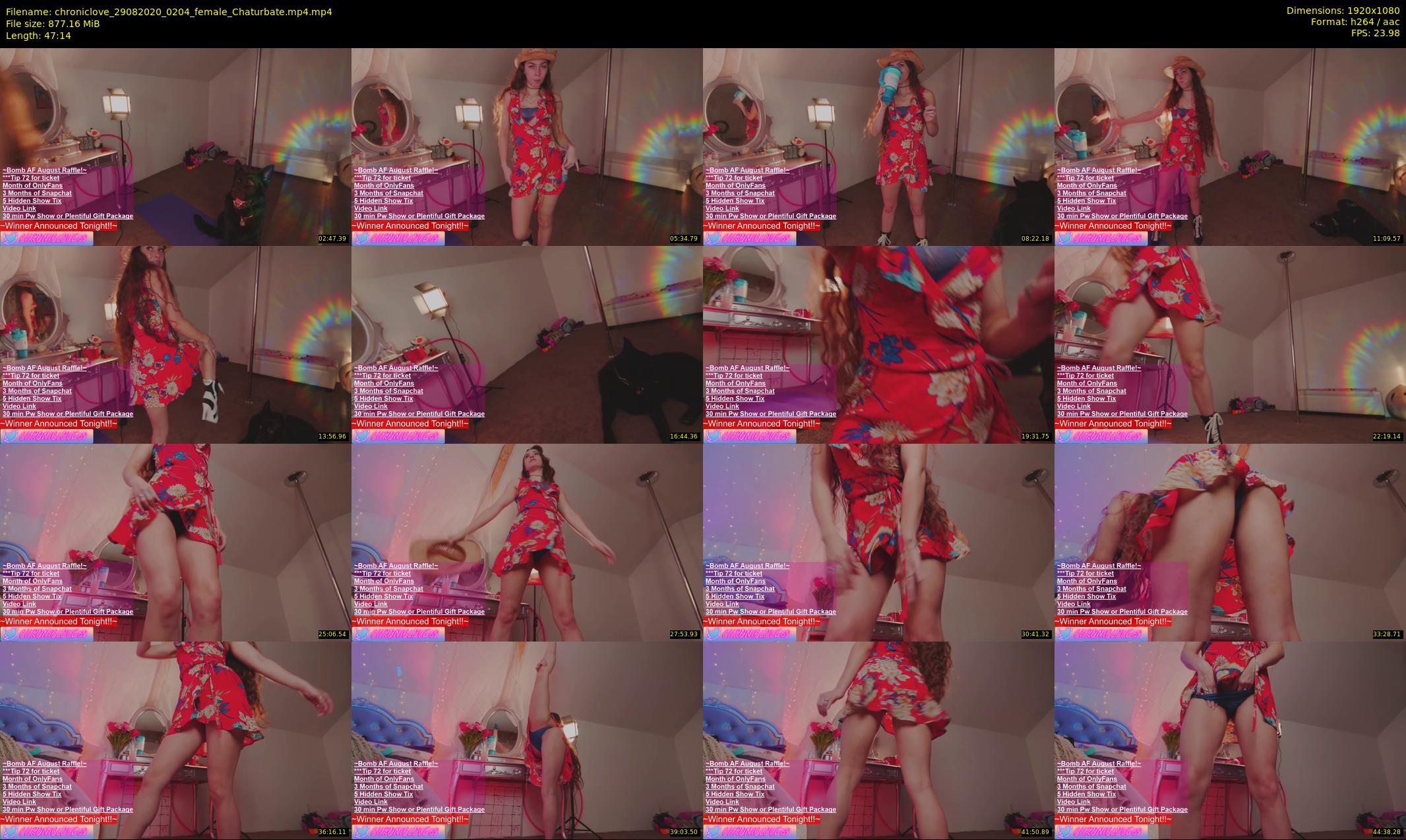 chroniclove — 48 minute Chaturbate female cam show recording, 1080p, Aug 29, 2020