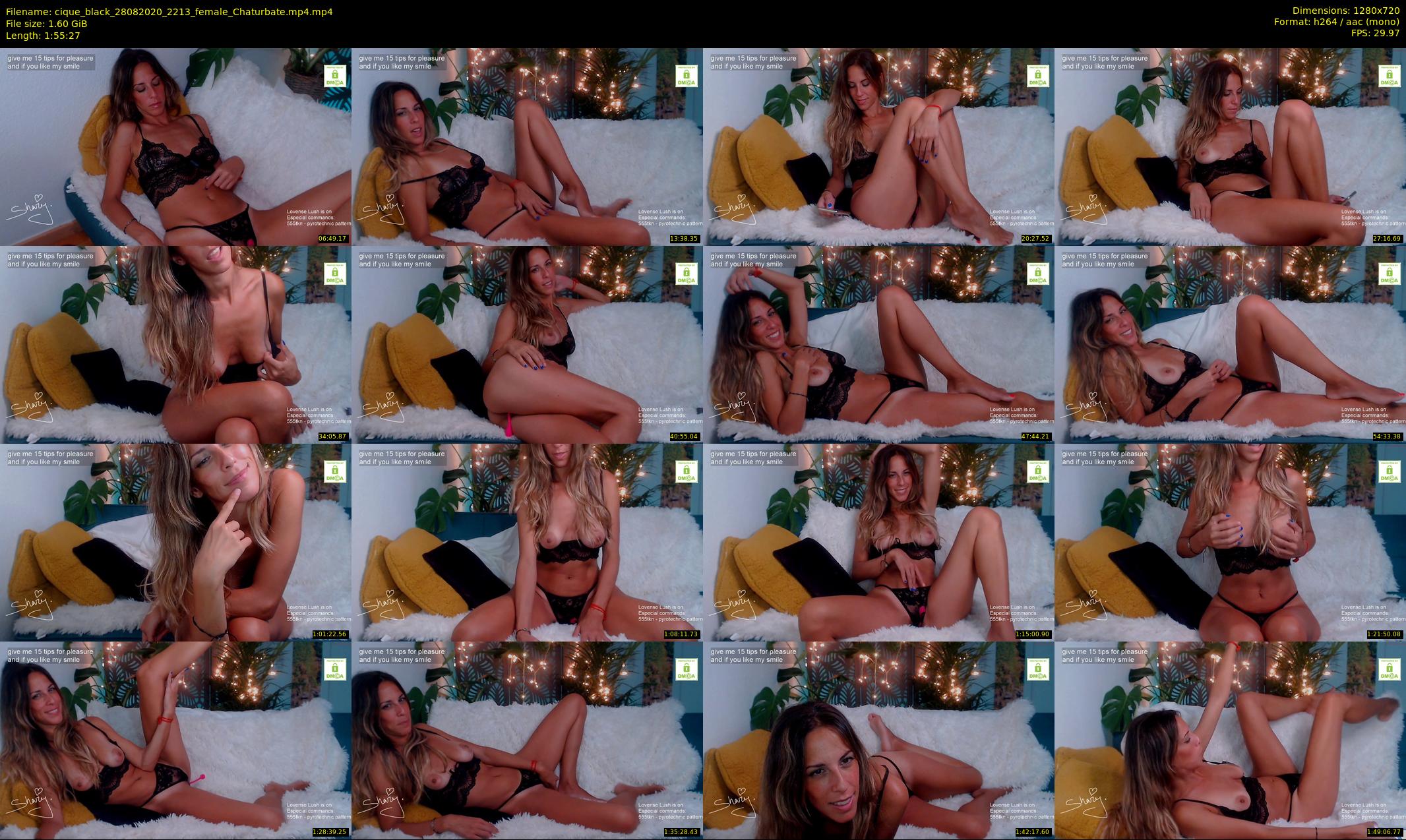 cique_black — 116 minute Chaturbate female cam show recording, 720p, Aug 28, 2020