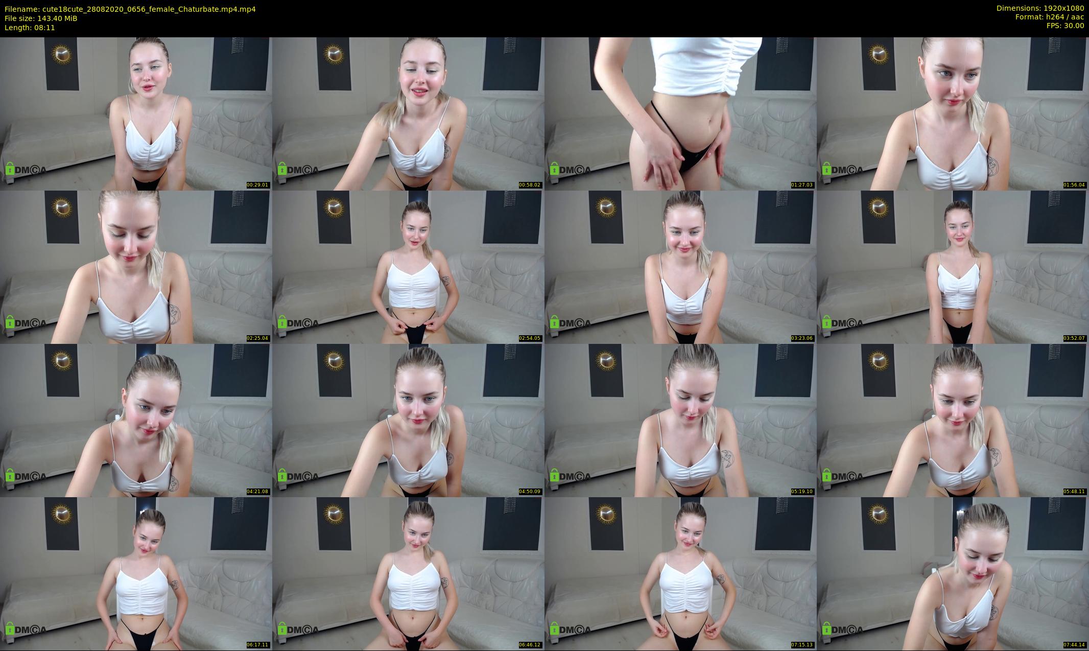 cute18cute — 9 minute Chaturbate female cam show recording, 1080p, Aug 28, 2020