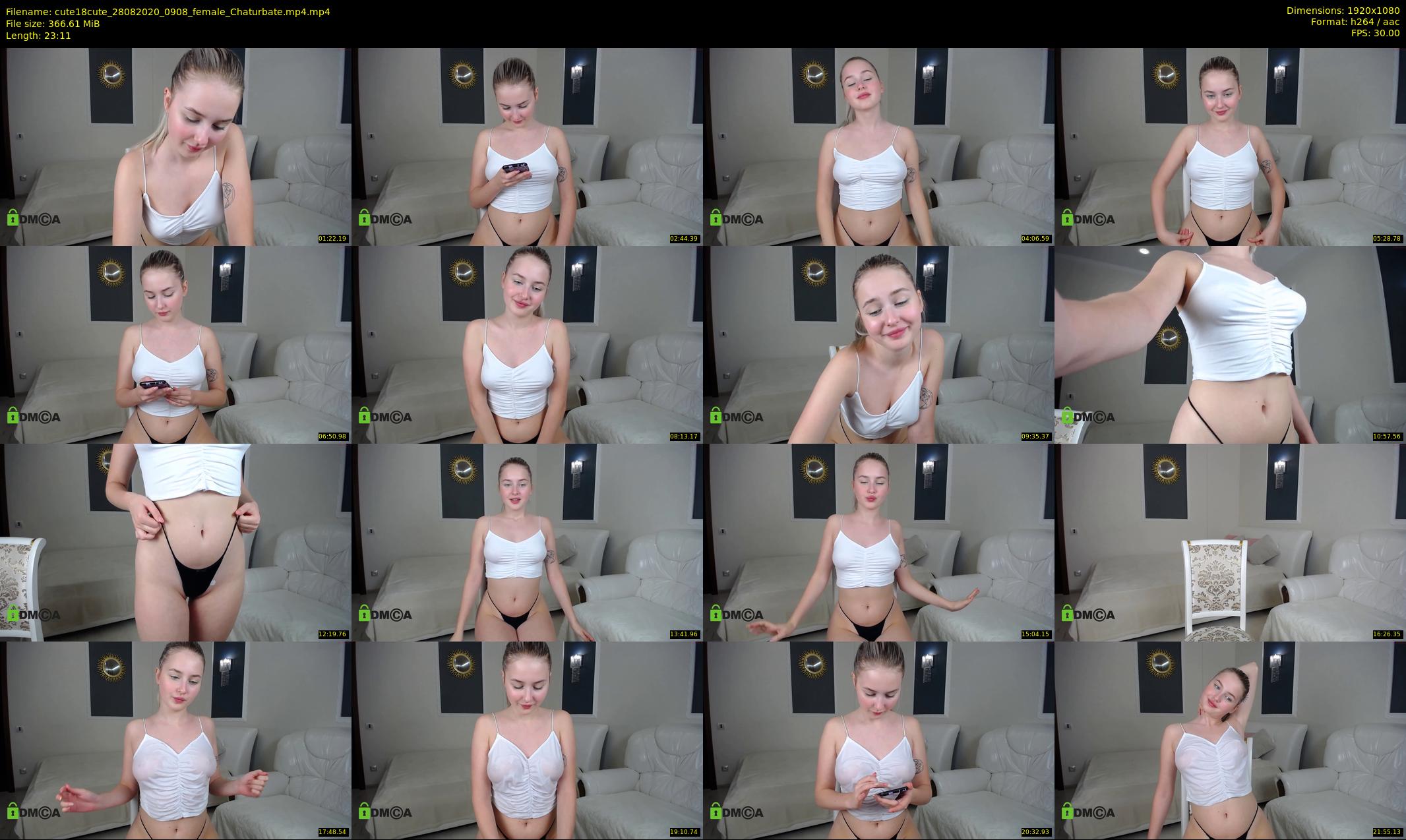 cute18cute — 24 minute Chaturbate female cam show recording, 1080p, Aug 28, 2020