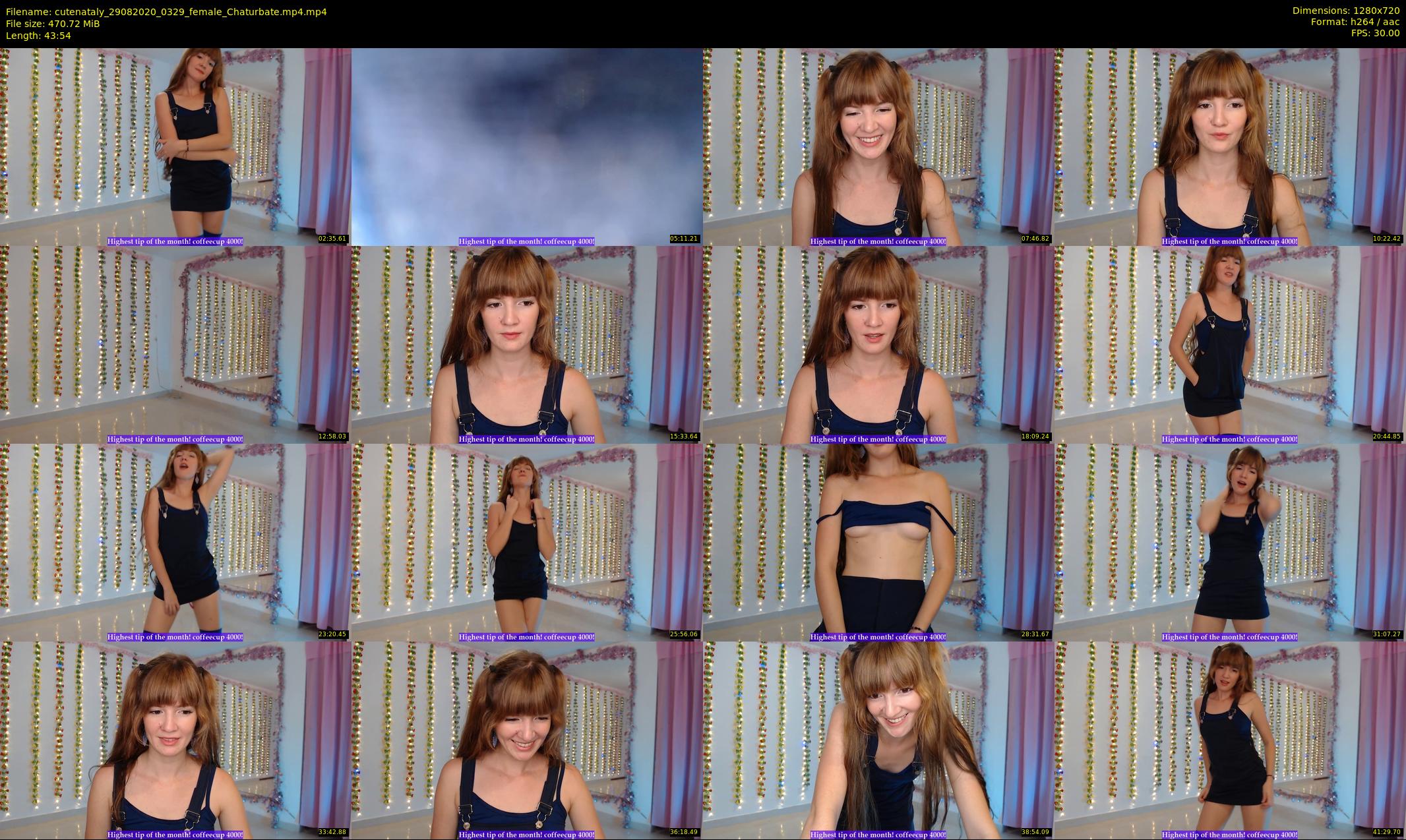 cutenataly — 44 minute Chaturbate female cam show recording, 720p, Aug 29, 2020