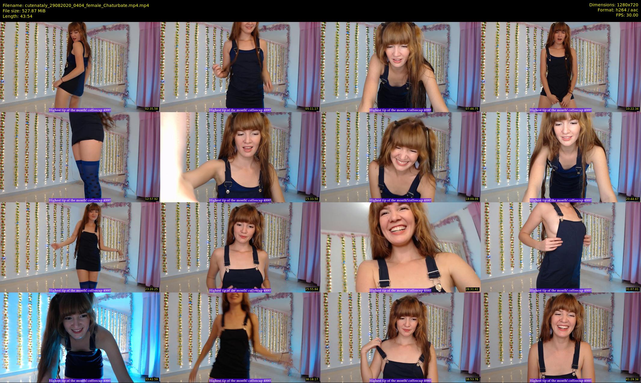 cutenataly — 44 minute Chaturbate female cam show recording, 720p, Aug 29, 2020